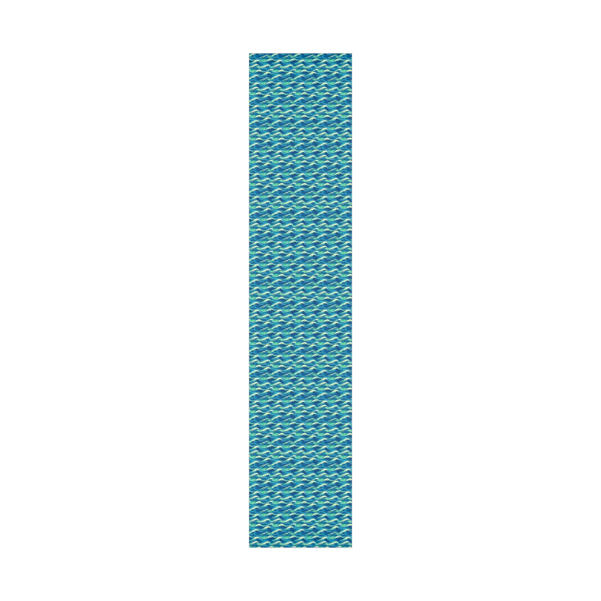 Wrapping Paper, Vibrant Seamless Ocean Waves Gift Wrap Roll, Nautical Gift Packaging, Beach Theme Gift Wrap, Coastal Holiday Wrapping