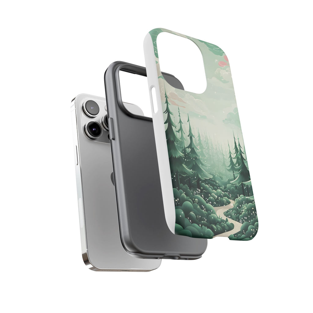 Phone Case, Tough Cover, Whimsical Enchanted Forest, Protective Phone Accessories, Forest Theme Phone Skin