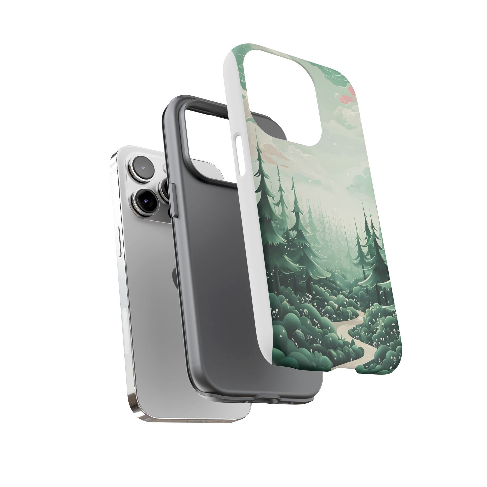 Phone Case, Tough Cover, Whimsical Enchanted Forest, Protective Phone Accessories, Forest Theme Phone Skin