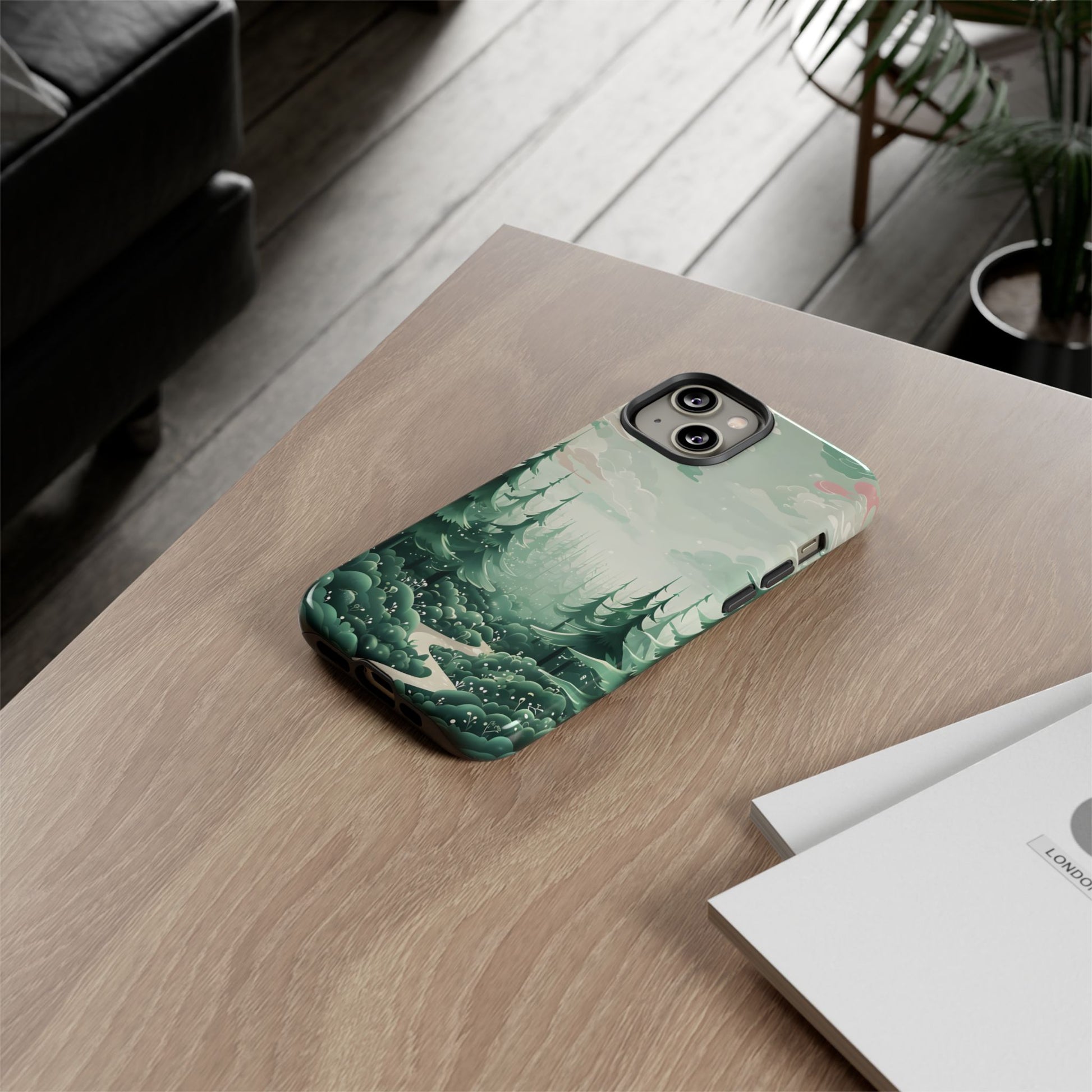 Phone Case, Tough Cover, Whimsical Enchanted Forest, Protective Phone Accessories, Forest Theme Phone Skin