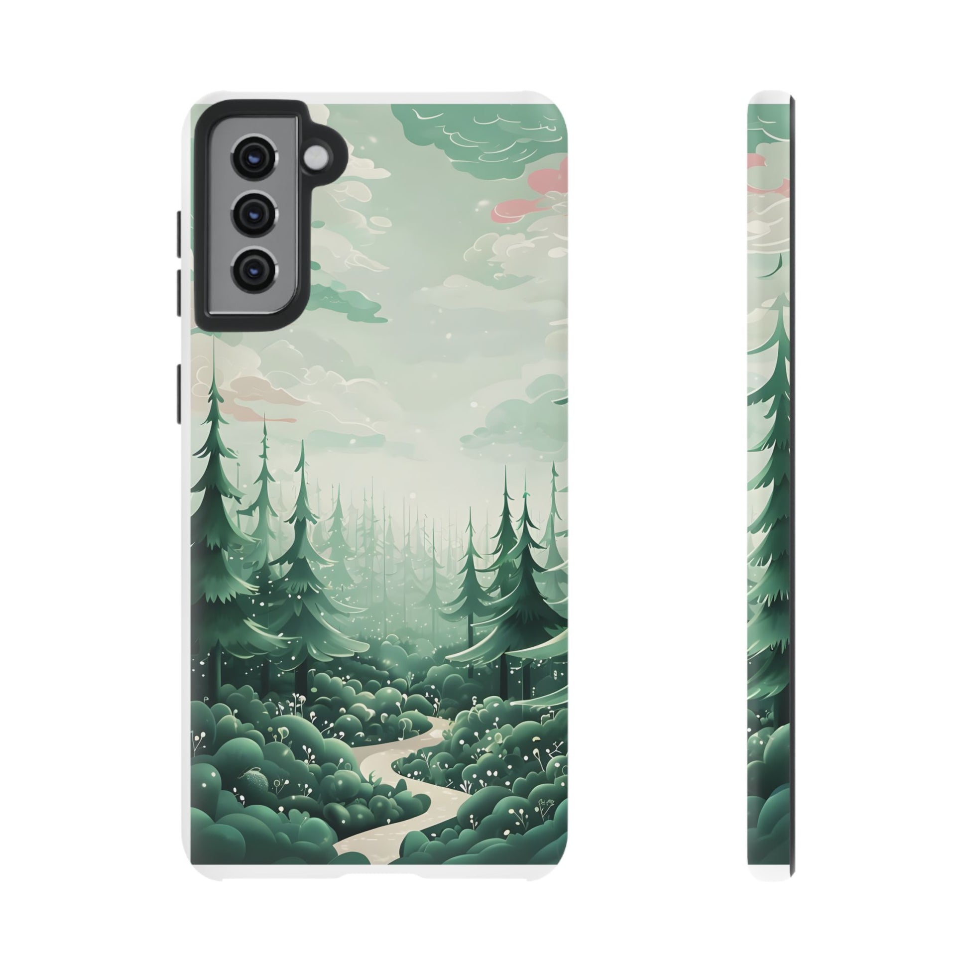 Phone Case, Tough Cover, Whimsical Enchanted Forest, Protective Phone Accessories, Forest Theme Phone Skin