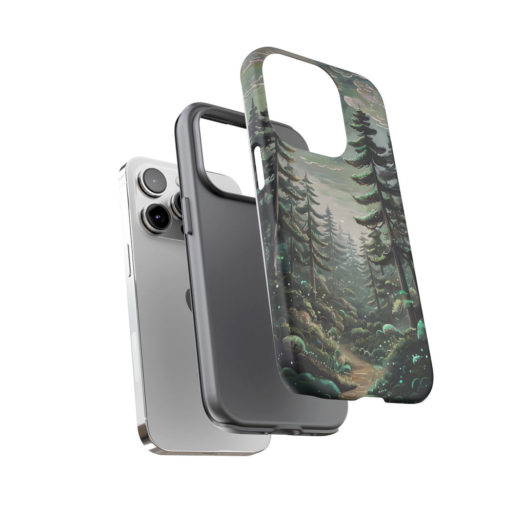 Phone Case, Whimsical Anime Forest Illustration Brimming With Enchantment, Tough Protective Cover, Unique Gift, Trendy