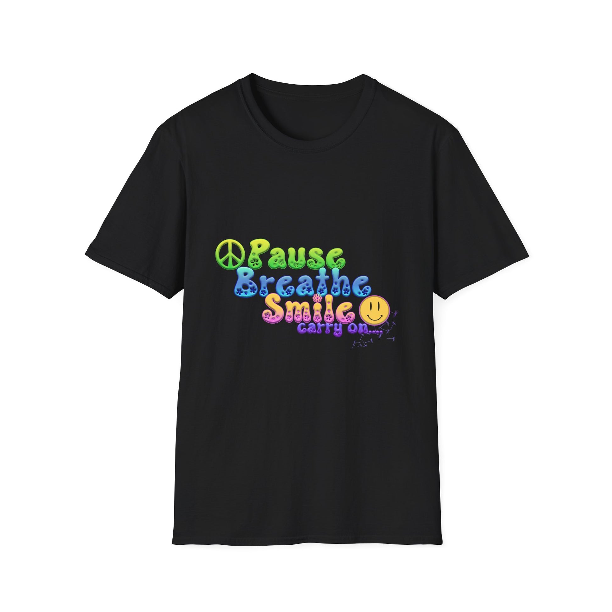 Meditation Reminder Tee, Mindfulness Shirt, Relaxation Tshirt, Yoga Top, Self Care Apparel, Inspirational Quote Clothing