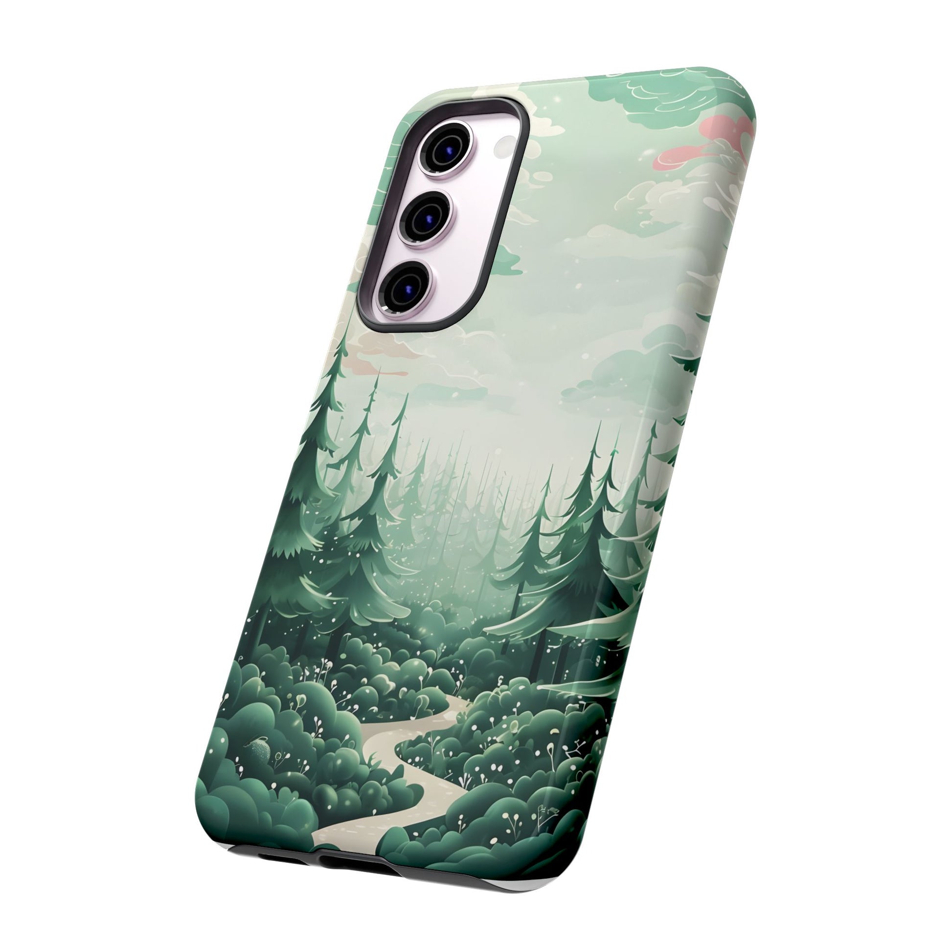 Phone Case, Tough Cover, Whimsical Enchanted Forest, Protective Phone Accessories, Forest Theme Phone Skin