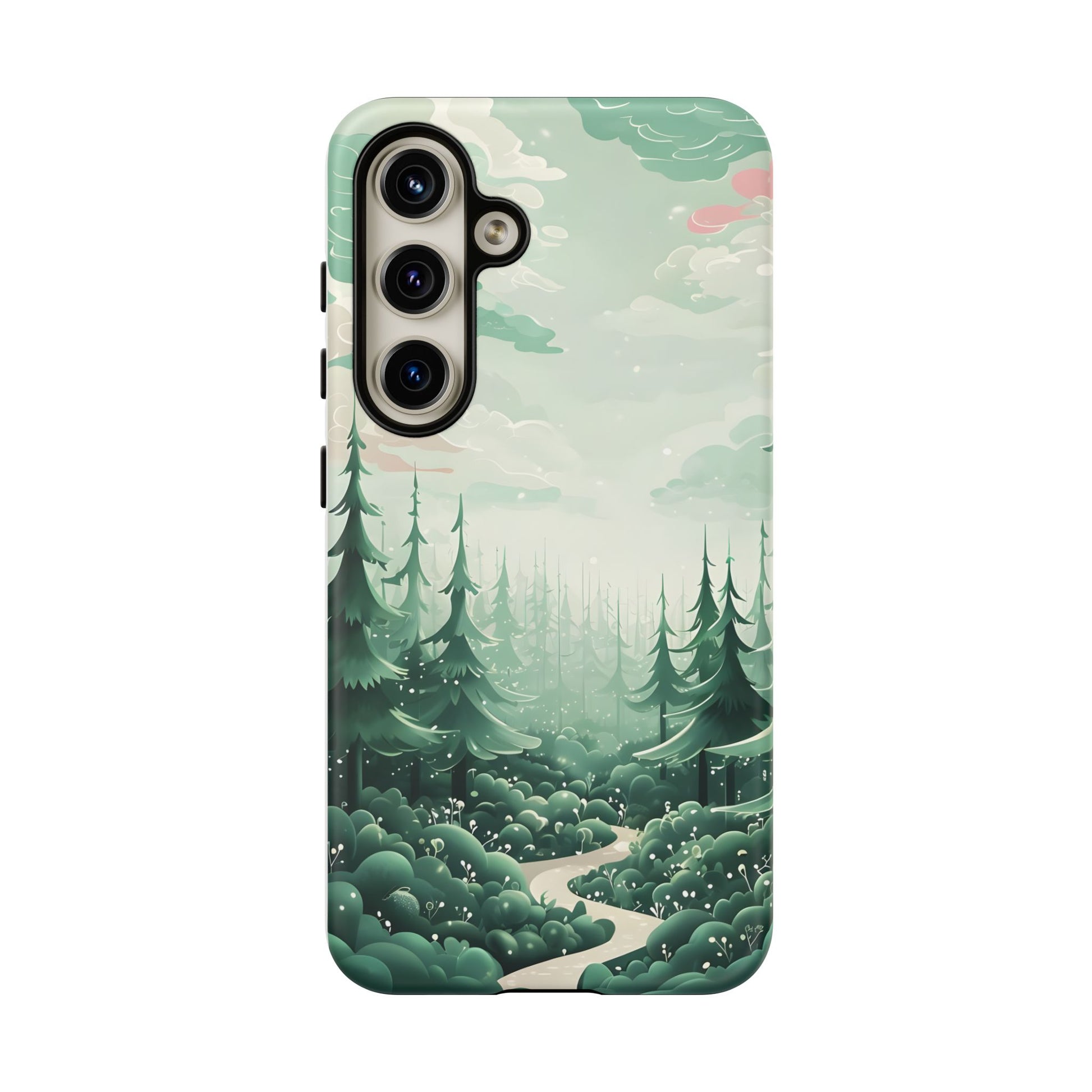 Phone Case, Tough Cover, Whimsical Enchanted Forest, Protective Phone Accessories, Forest Theme Phone Skin