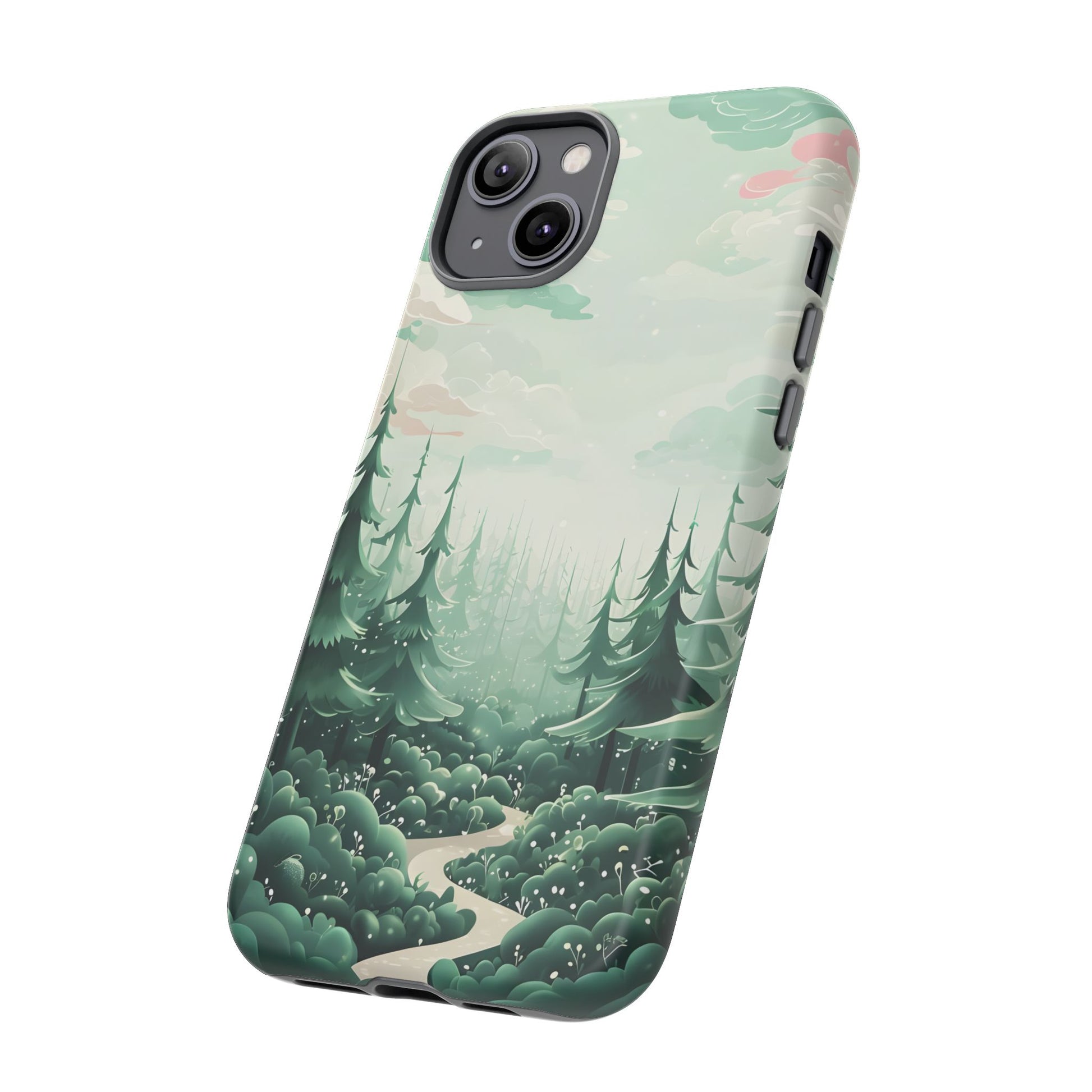 Phone Case, Tough Cover, Whimsical Enchanted Forest, Protective Phone Accessories, Forest Theme Phone Skin