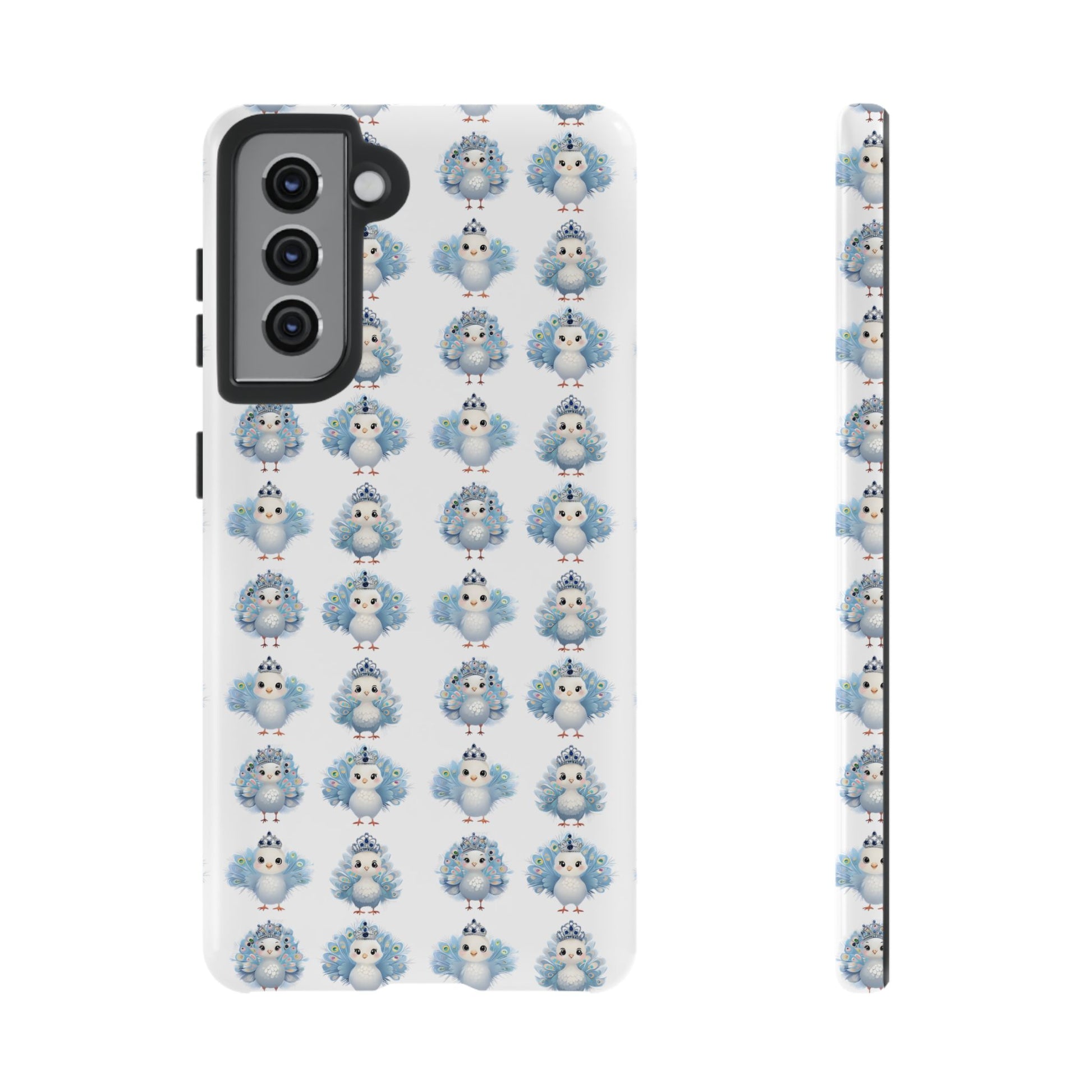 Tough Cases, Peacock Phone Covers, Animal Lover Gift, Cute Bird Accessories, Tiara Design, Protective Shell