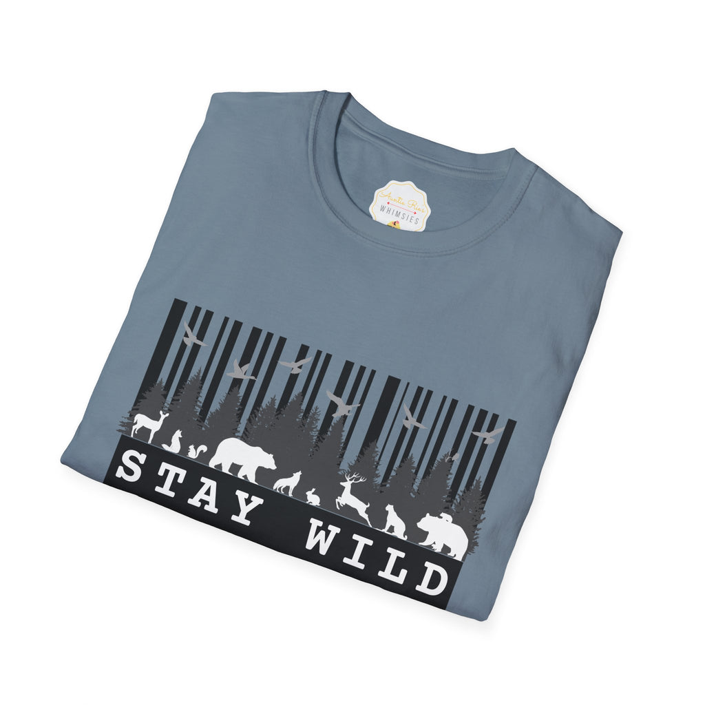 Nature-Tech Unisex T-Shirt - Minimalist Digital Artwork Design