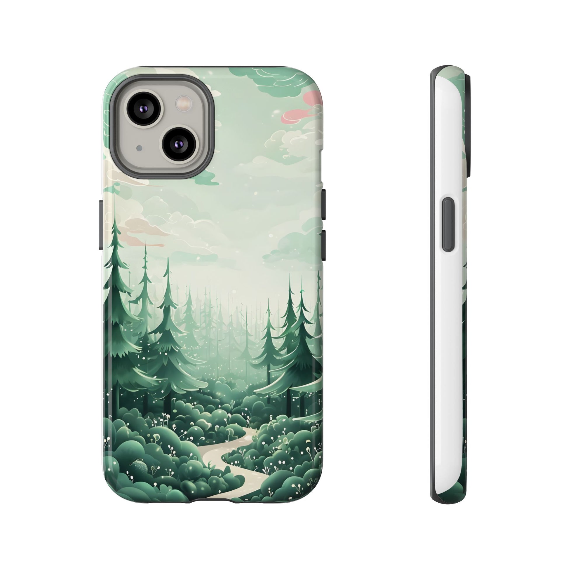 Phone Case, Tough Cover, Whimsical Enchanted Forest, Protective Phone Accessories, Forest Theme Phone Skin