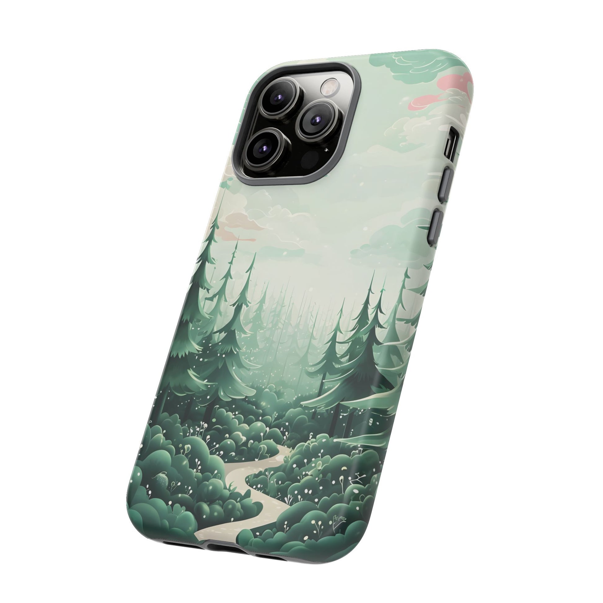 Phone Case, Tough Cover, Whimsical Enchanted Forest, Protective Phone Accessories, Forest Theme Phone Skin