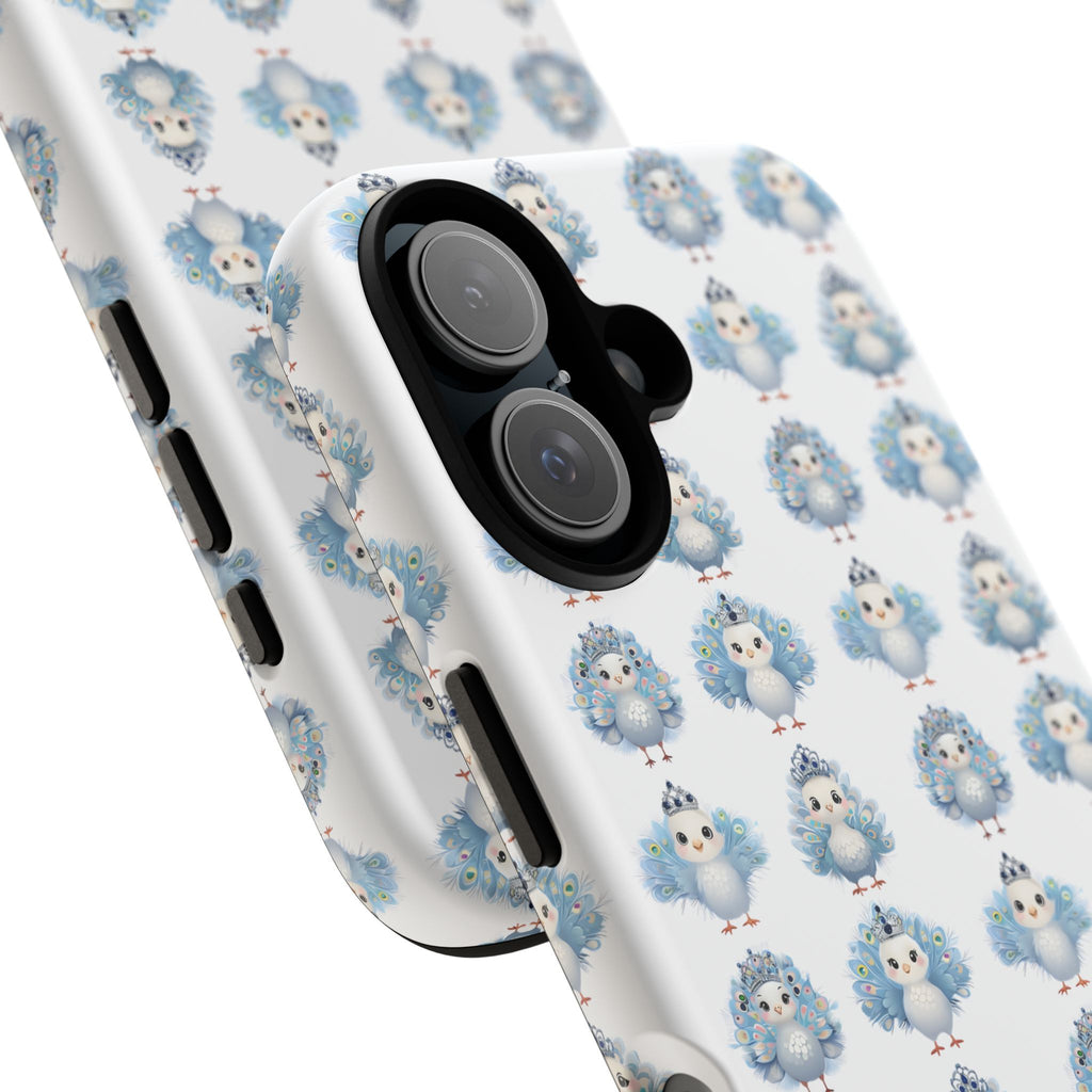 Tough Cases, Peacock Phone Covers, Animal Lover Gift, Cute Bird Accessories, Tiara Design, Protective Shell