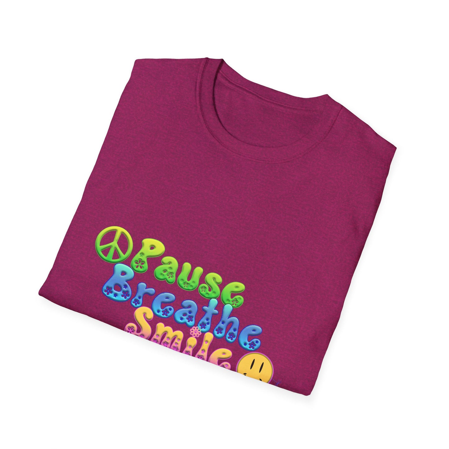 Meditation Reminder Tee, Mindfulness Shirt, Relaxation Tshirt, Yoga Top, Self Care Apparel, Inspirational Quote Clothing