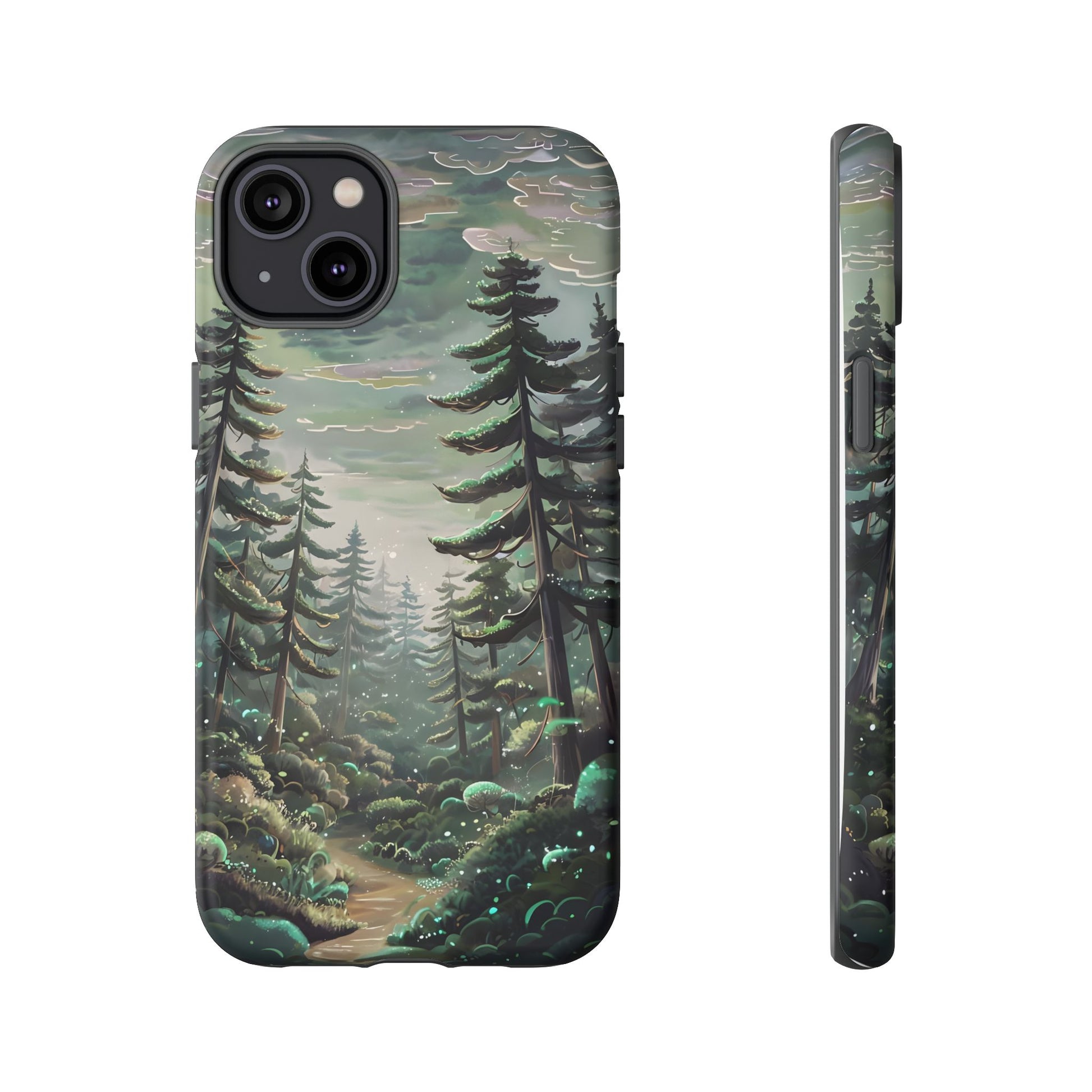 Phone Case, Whimsical Anime Forest Illustration Brimming With Enchantment, Tough Protective Cover, Unique Gift, Trendy