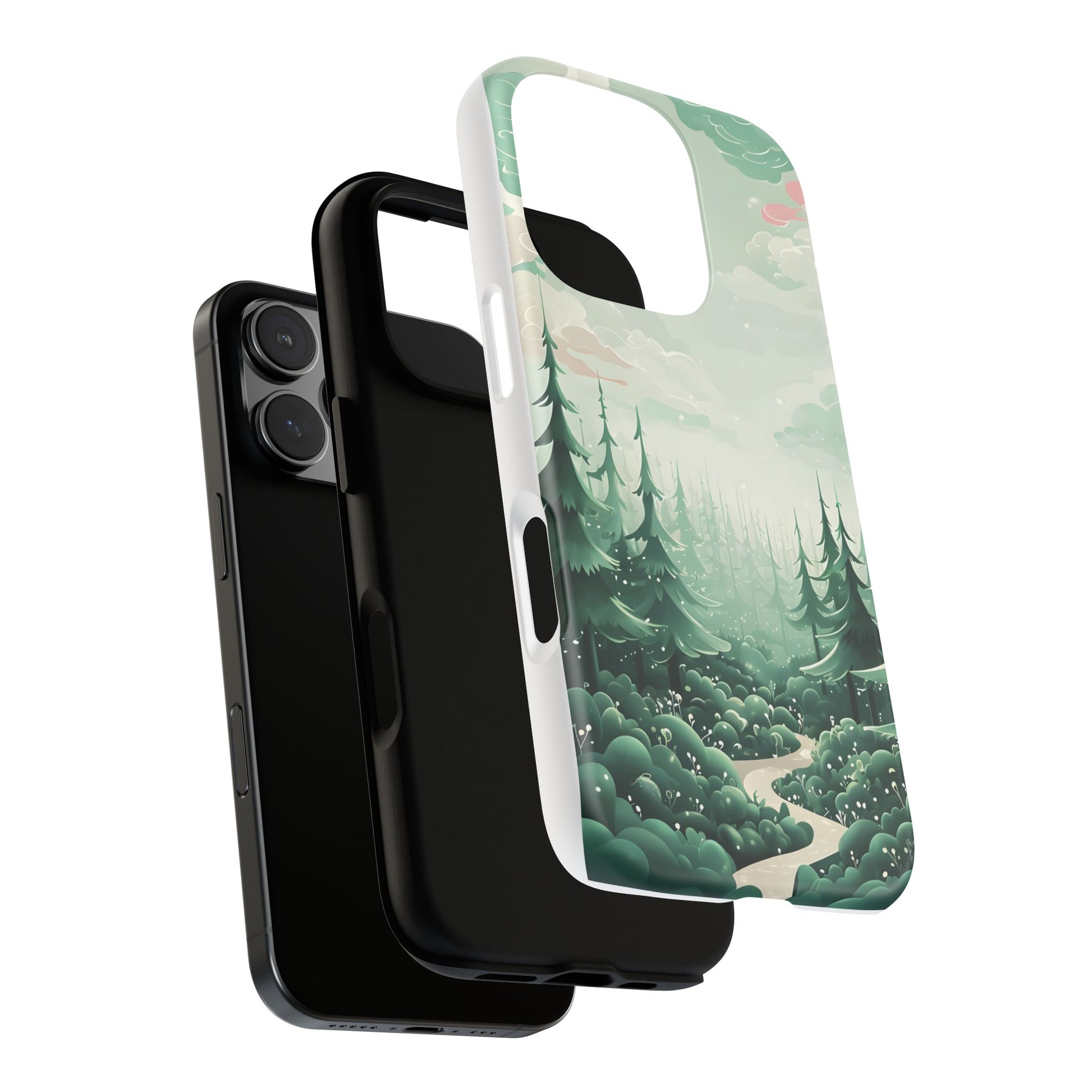 Phone Case, Tough Cover, Whimsical Enchanted Forest, Protective Phone Accessories, Forest Theme Phone Skin