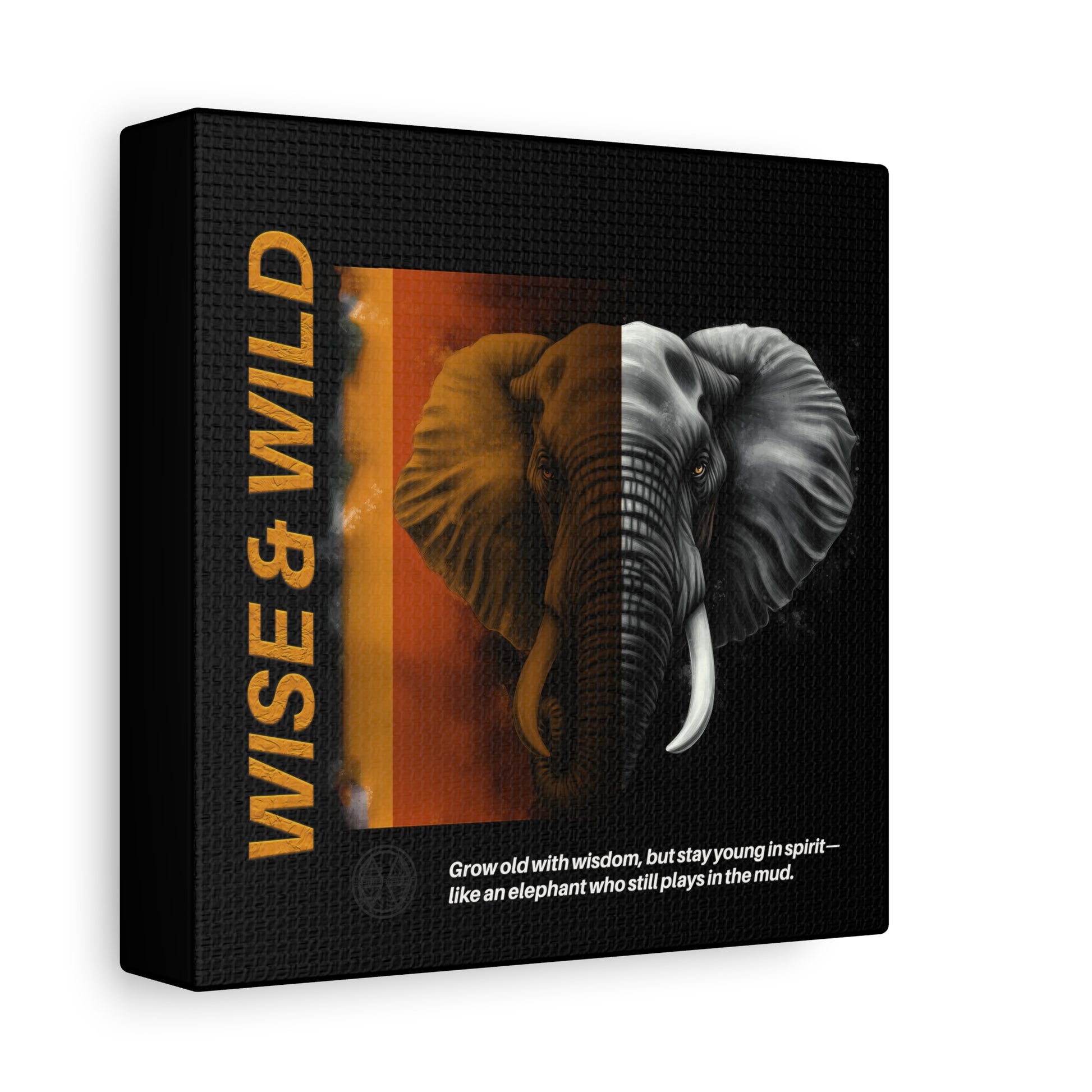 Canvas Art, Elephant Art Canvas | Wise & Wild Wall Decor | Animal Lover Gift