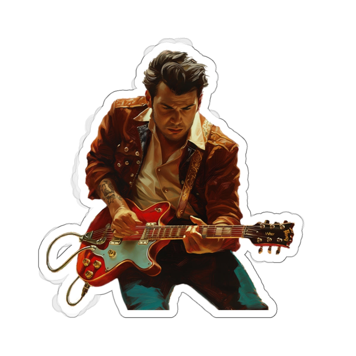 Rockabilly Rascal Kiss-Cut Sticker