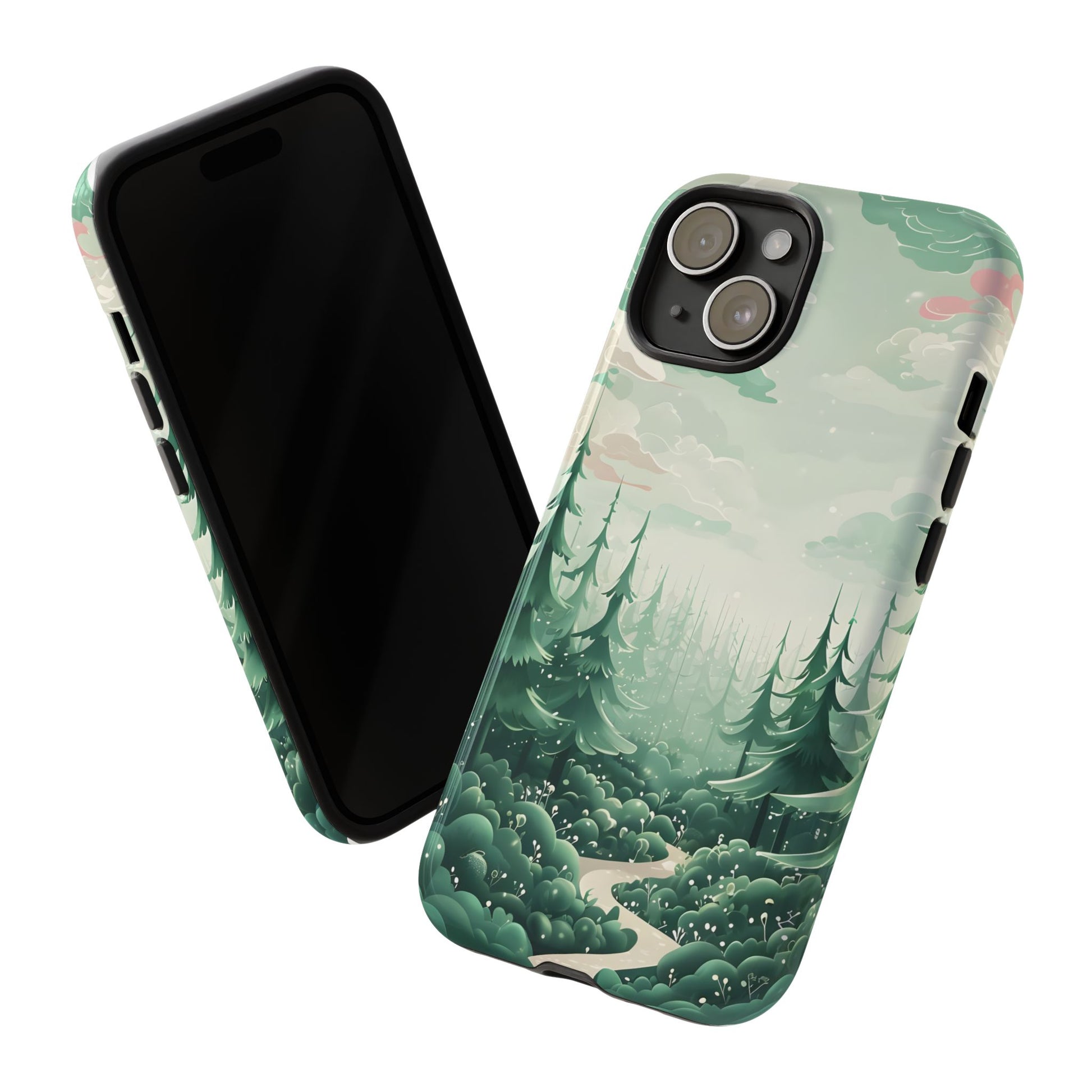 Phone Case, Tough Cover, Whimsical Enchanted Forest, Protective Phone Accessories, Forest Theme Phone Skin