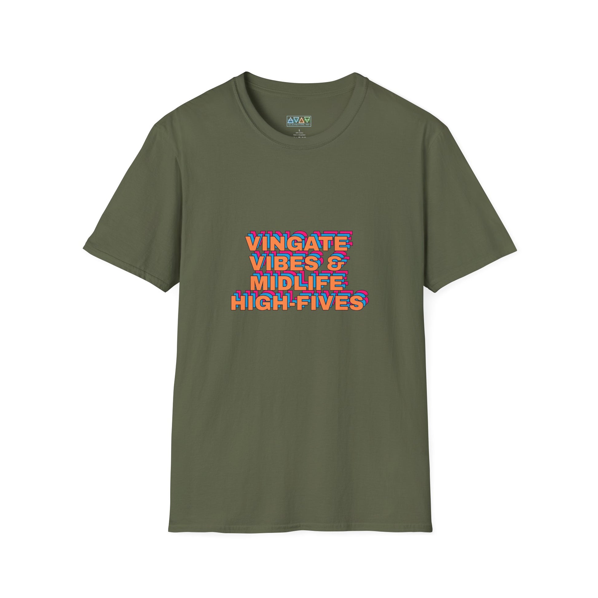 Vintage Vibes Unisex T-Shirt, Retro Tee, Midlife High-Fives Shirt, 70s Inspired Top, Nostalgic Graphic Tee