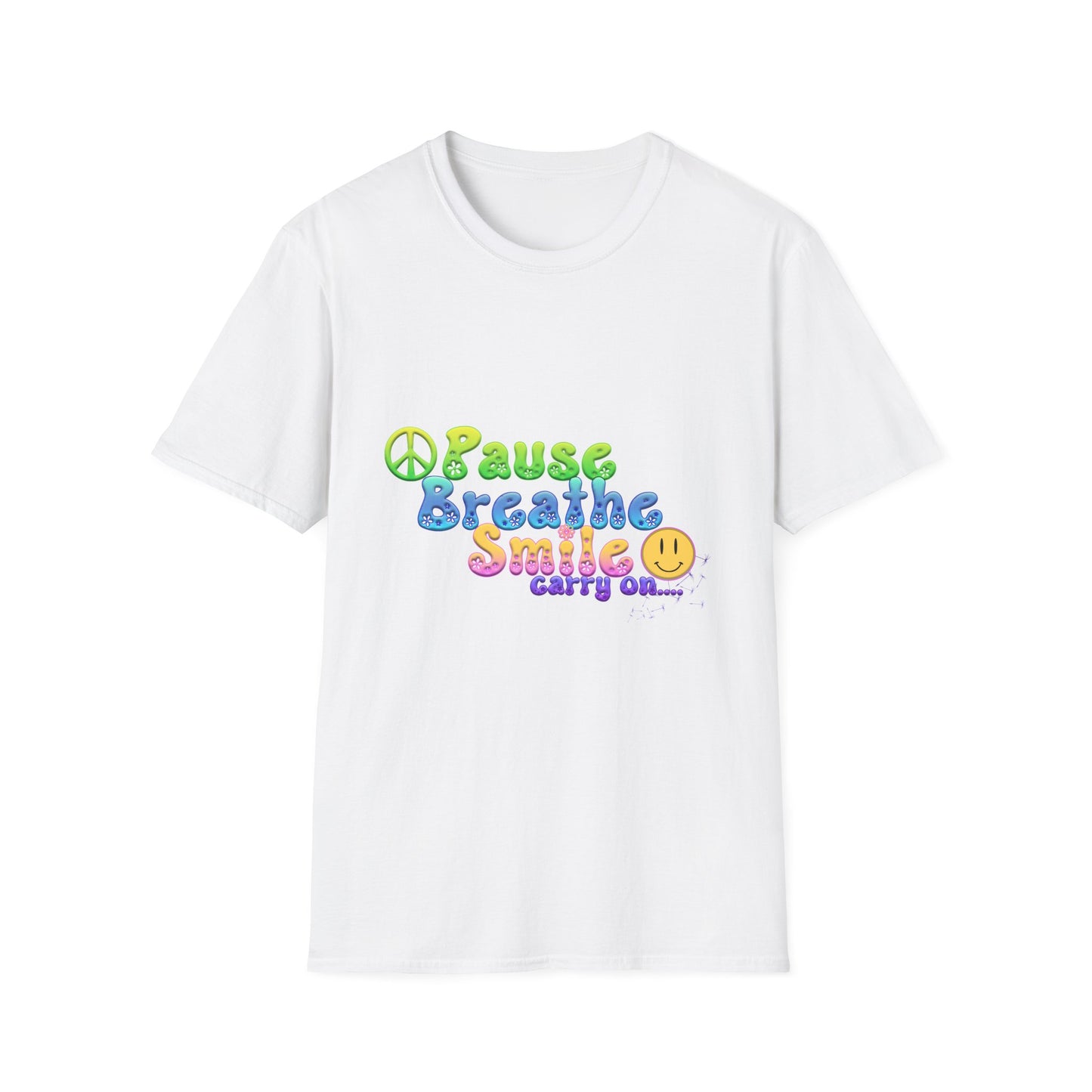 Meditation Reminder Tee, Mindfulness Shirt, Relaxation Tshirt, Yoga Top, Self Care Apparel, Inspirational Quote Clothing