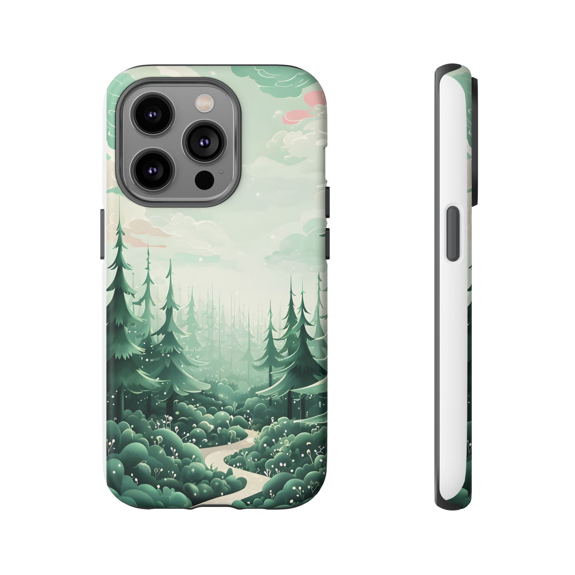 Phone Case, Tough Cover, Whimsical Enchanted Forest, Protective Phone Accessories, Forest Theme Phone Skin