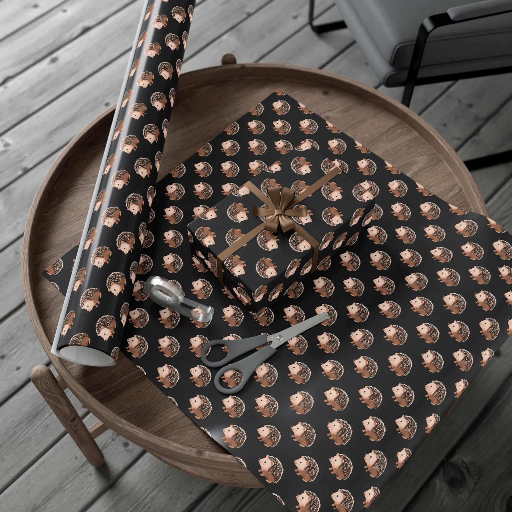 Gift Wrap Papers, Wrapping Paper with Cute Hedgehogs - Perfect for Gifts, Birthdays, Holidays, DIY Projects, Scrapbooking