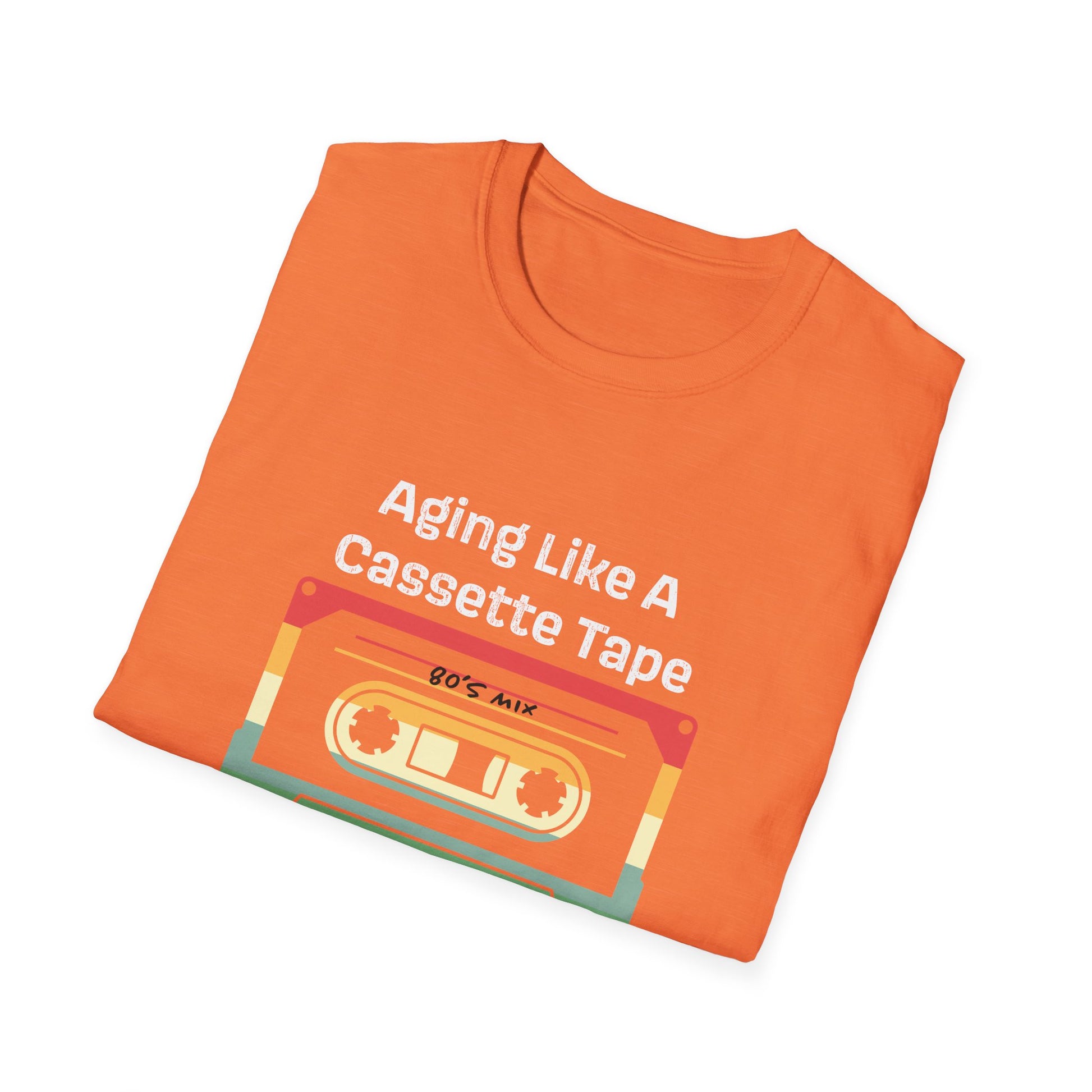 Nostalgic 90s T-Shirt, Aging Like A Cassette Tape Tee, Retro Music Lover Gift, Funny Unisex Shirt, Vintage Style Apparel, Great for