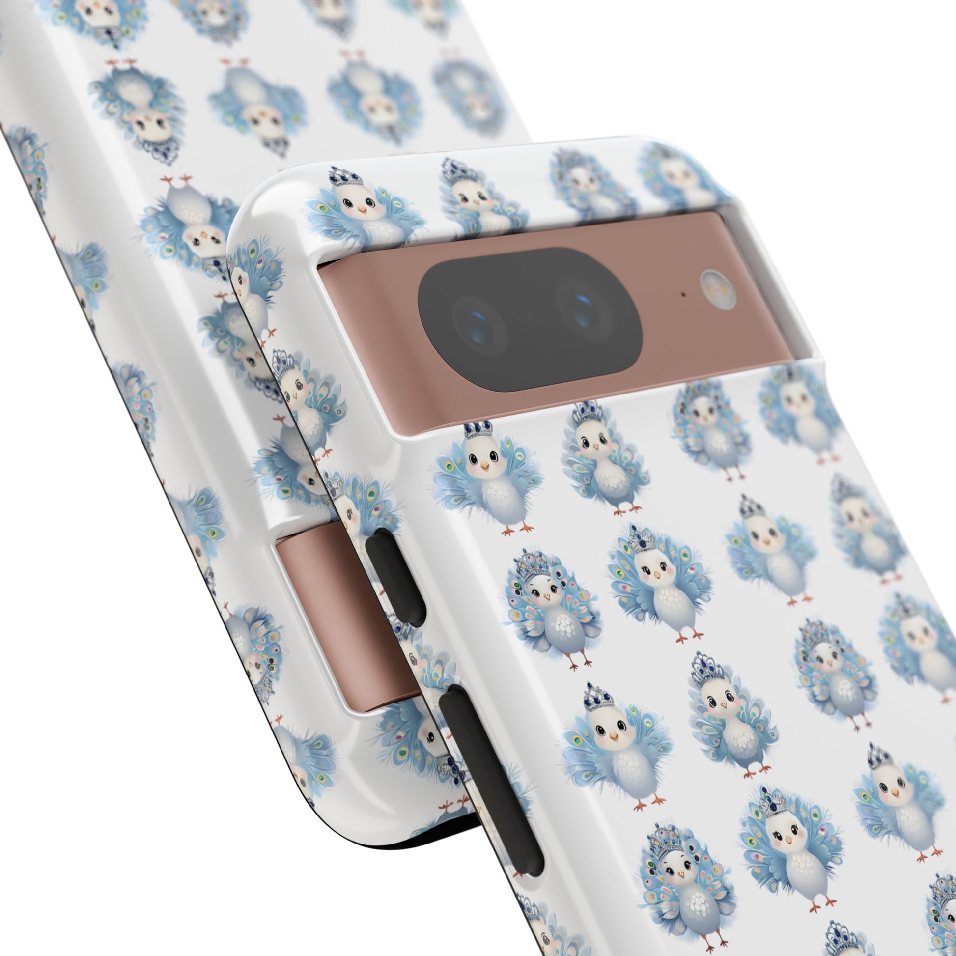 Tough Cases, Peacock Phone Covers, Animal Lover Gift, Cute Bird Accessories, Tiara Design, Protective Shell
