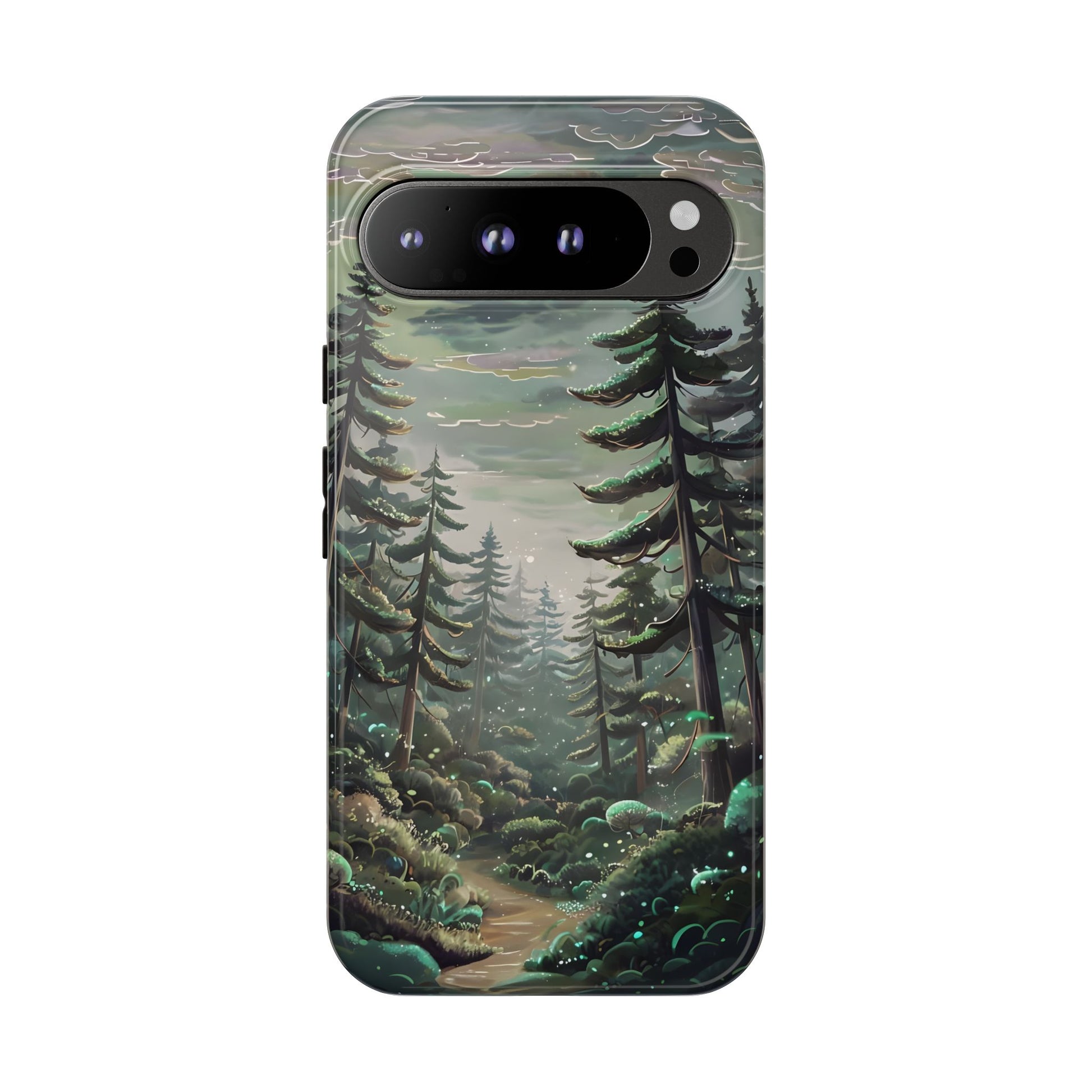 Phone Case, Whimsical Anime Forest Illustration Brimming With Enchantment, Tough Protective Cover, Unique Gift, Trendy