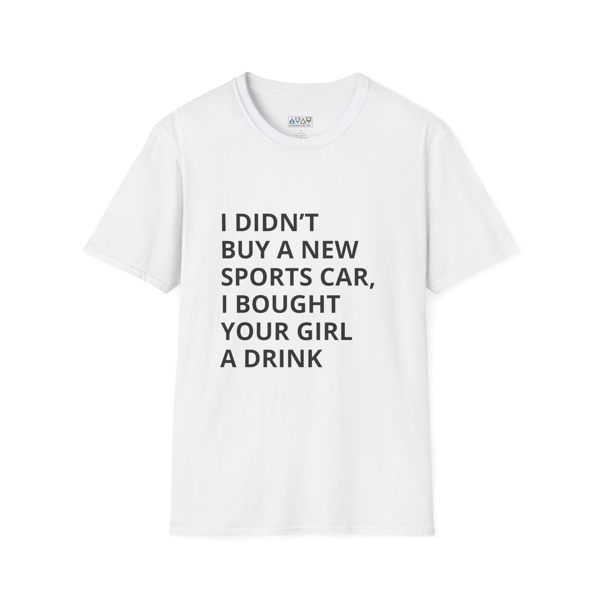 Funny Mid-Life Statement T-Shirt - With Quirky Drink Phrase for Humor Lovers, Perfect Gift for Friends, Casual Wear, Birthdays, Parties