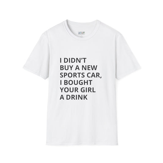 Funny Mid-Life Statement T-Shirt - With Quirky Drink Phrase for Humor Lovers, Perfect Gift for Friends, Casual Wear, Birthdays, Parties