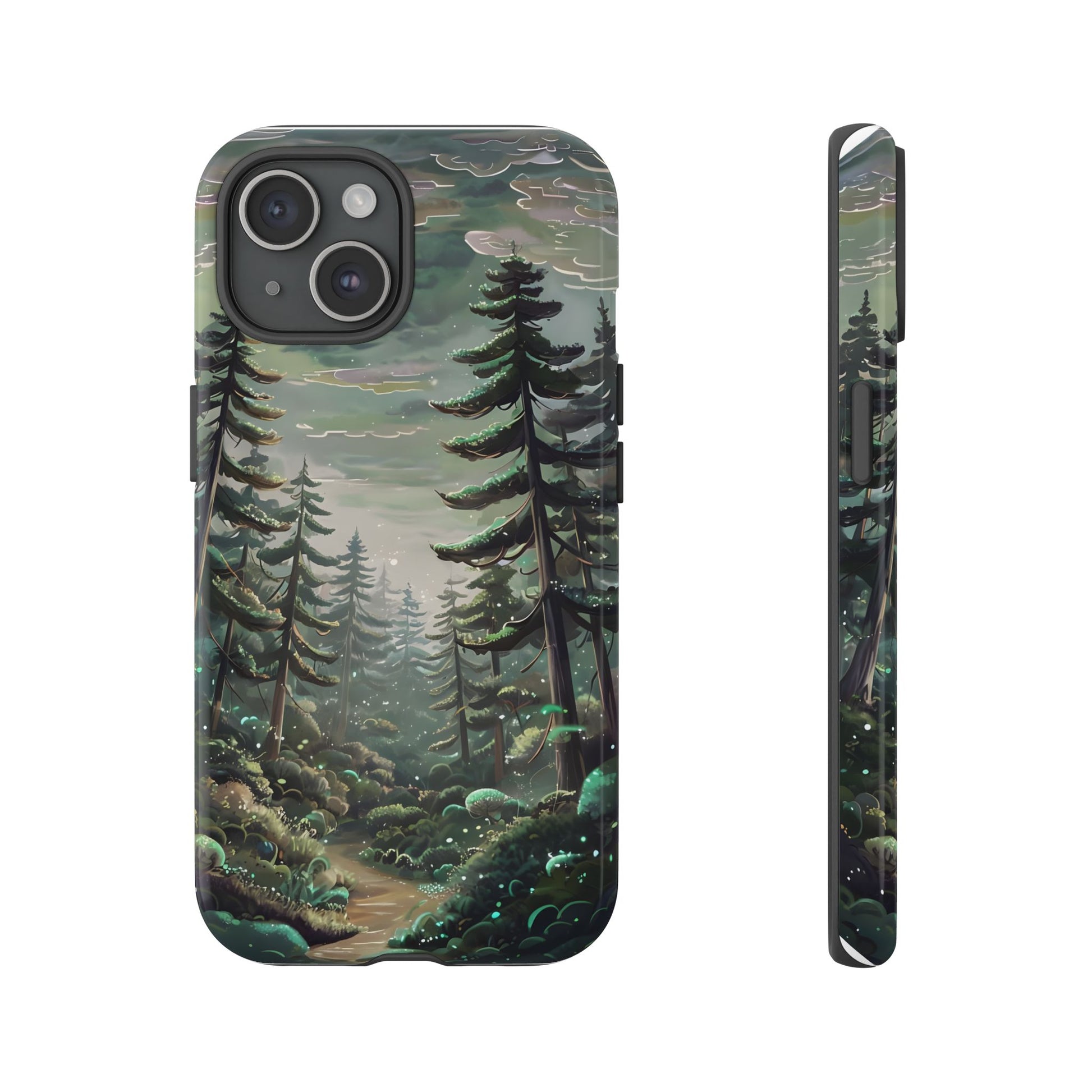 Phone Case, Whimsical Anime Forest Illustration Brimming With Enchantment, Tough Protective Cover, Unique Gift, Trendy