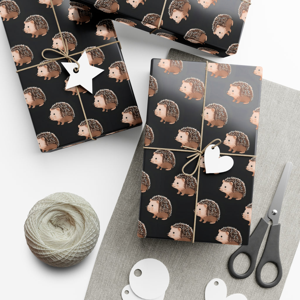 Gift Wrap Papers, Wrapping Paper with Cute Hedgehogs - Perfect for Gifts, Birthdays, Holidays, DIY Projects, Scrapbooking