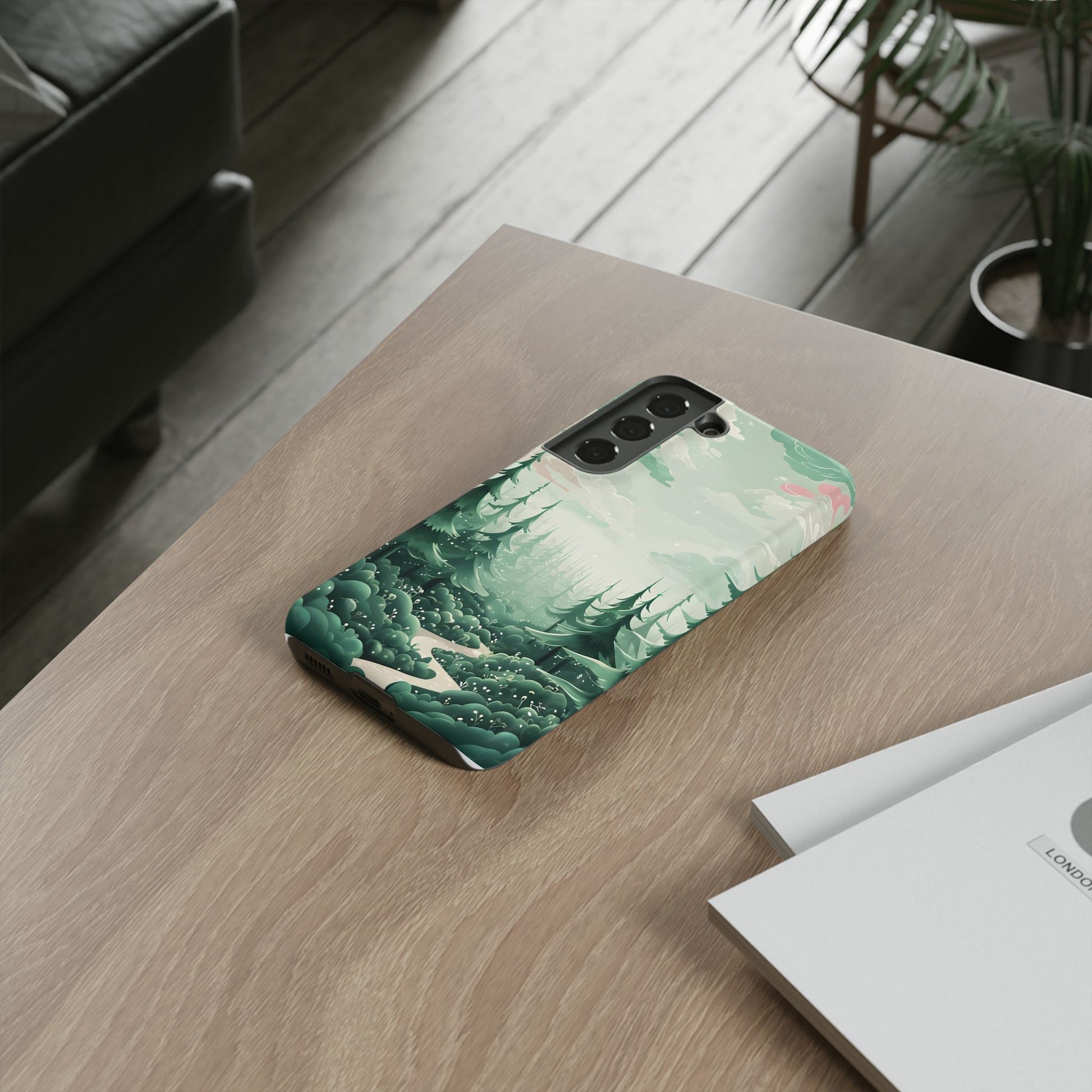 Phone Case, Tough Cover, Whimsical Enchanted Forest, Protective Phone Accessories, Forest Theme Phone Skin