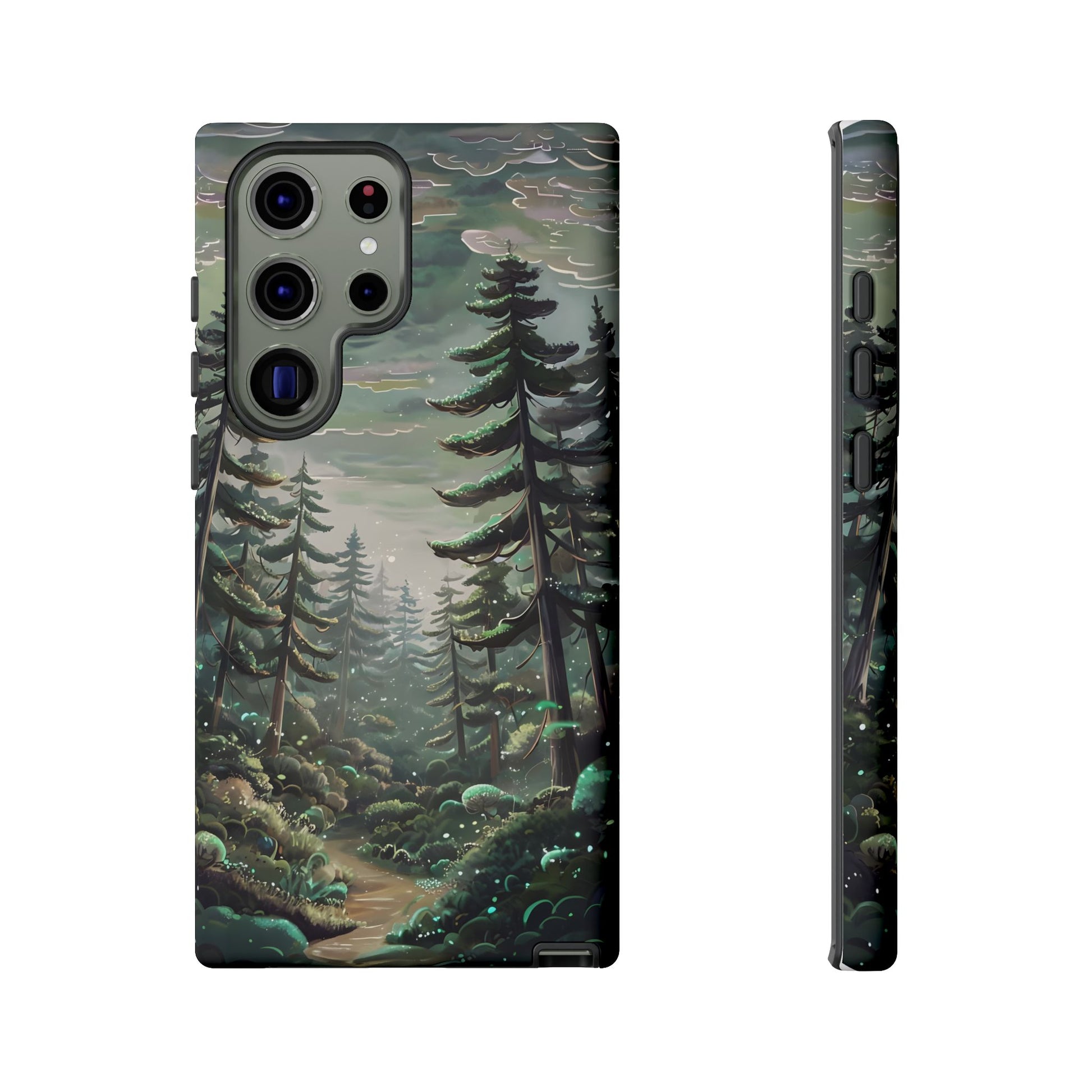 Phone Case, Whimsical Anime Forest Illustration Brimming With Enchantment, Tough Protective Cover, Unique Gift, Trendy