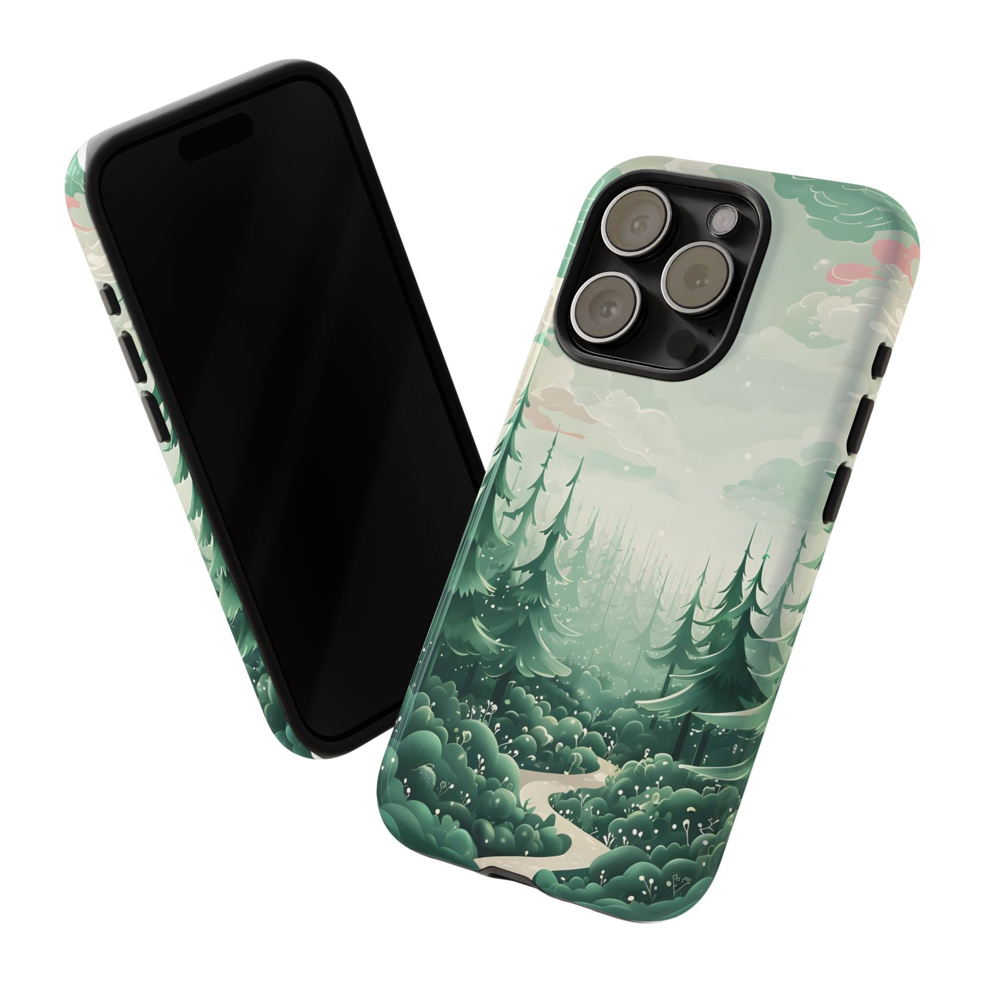 Phone Case, Tough Cover, Whimsical Enchanted Forest, Protective Phone Accessories, Forest Theme Phone Skin