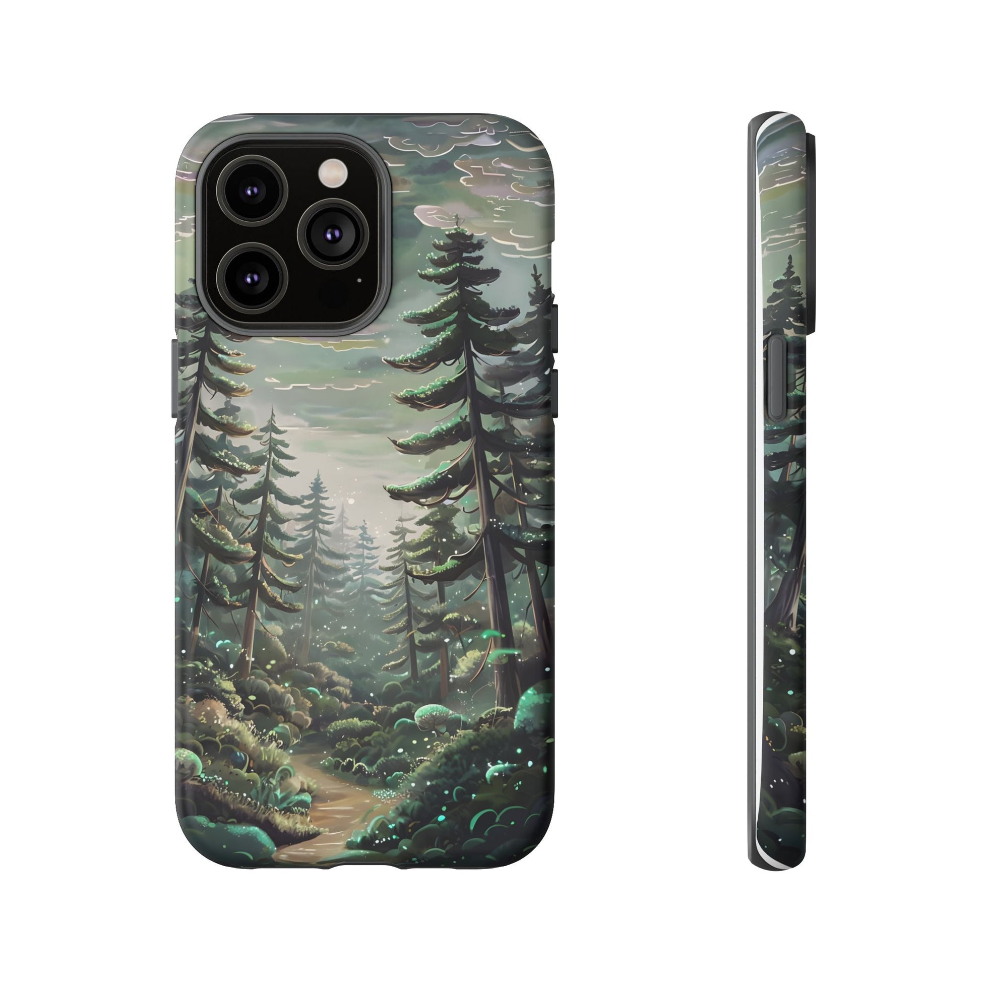 Phone Case, Whimsical Anime Forest Illustration Brimming With Enchantment, Tough Protective Cover, Unique Gift, Trendy