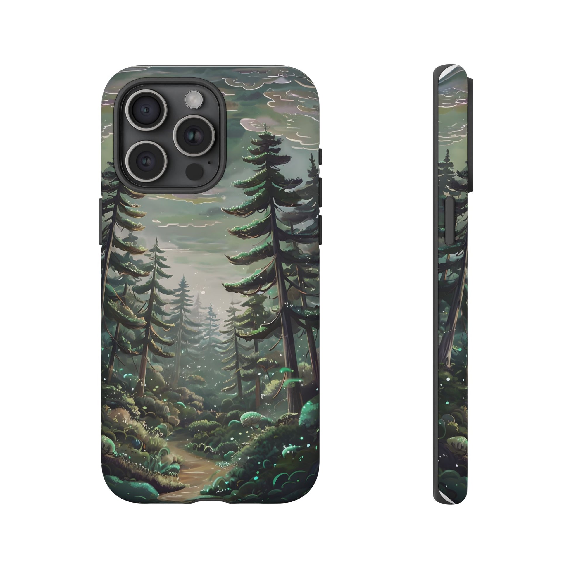 Phone Case, Whimsical Anime Forest Illustration Brimming With Enchantment, Tough Protective Cover, Unique Gift, Trendy