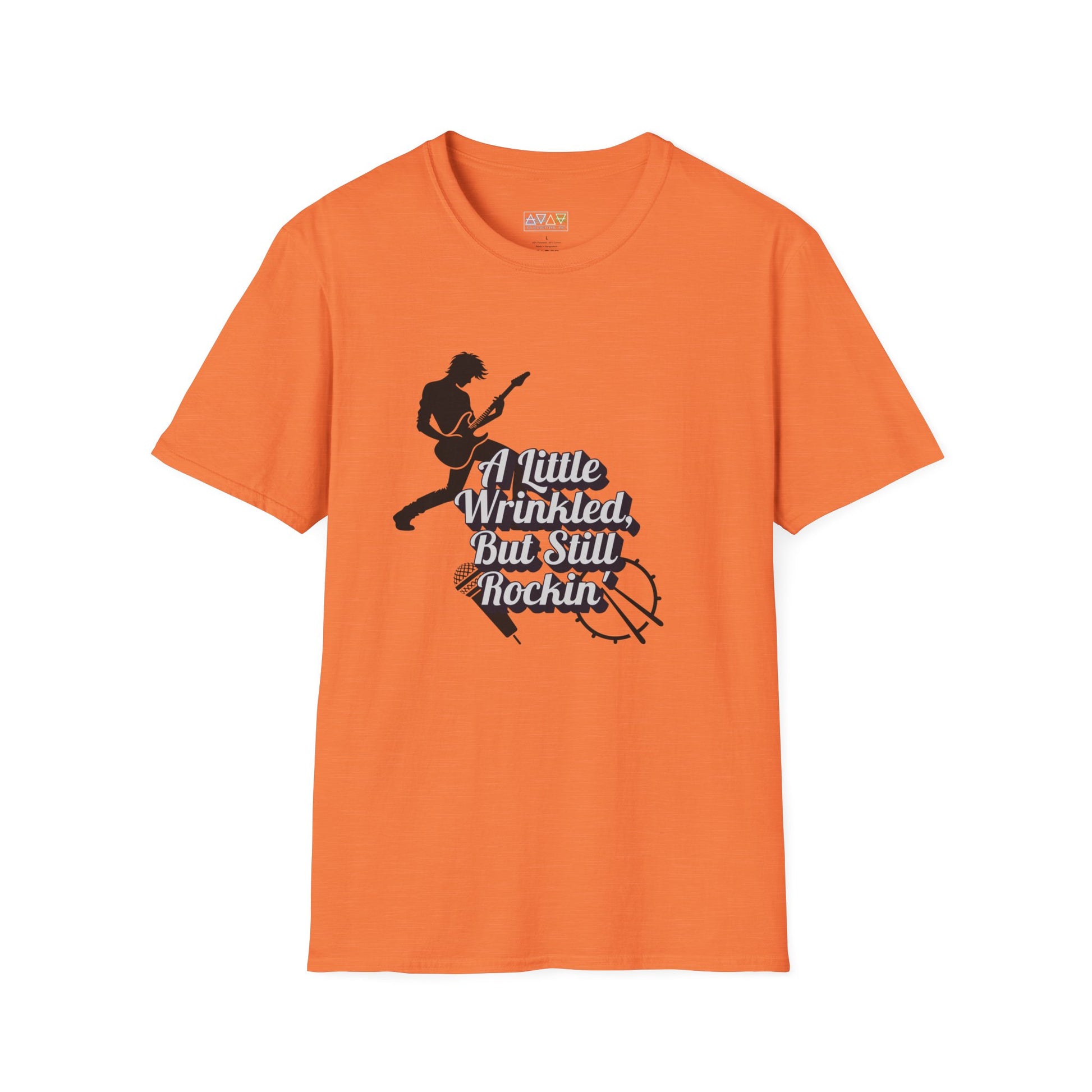 Rockin' Wrinkles T-Shirt for Music Lovers, Music Tees, Gift for Musicians, Casual Wear, Concert Wear, Vintage Style