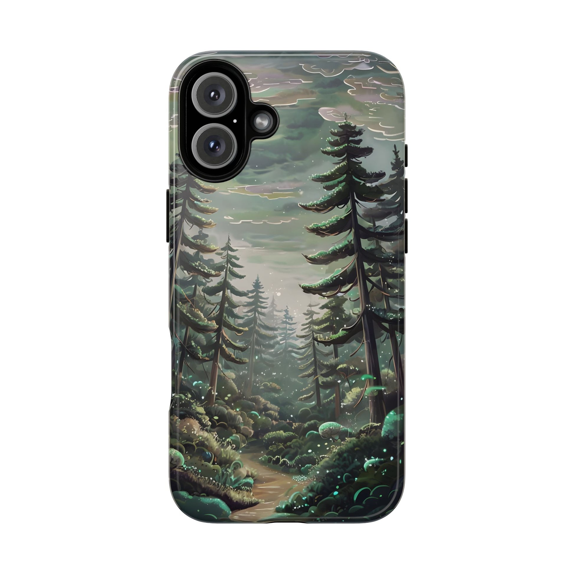 Phone Case, Whimsical Anime Forest Illustration Brimming With Enchantment, Tough Protective Cover, Unique Gift, Trendy