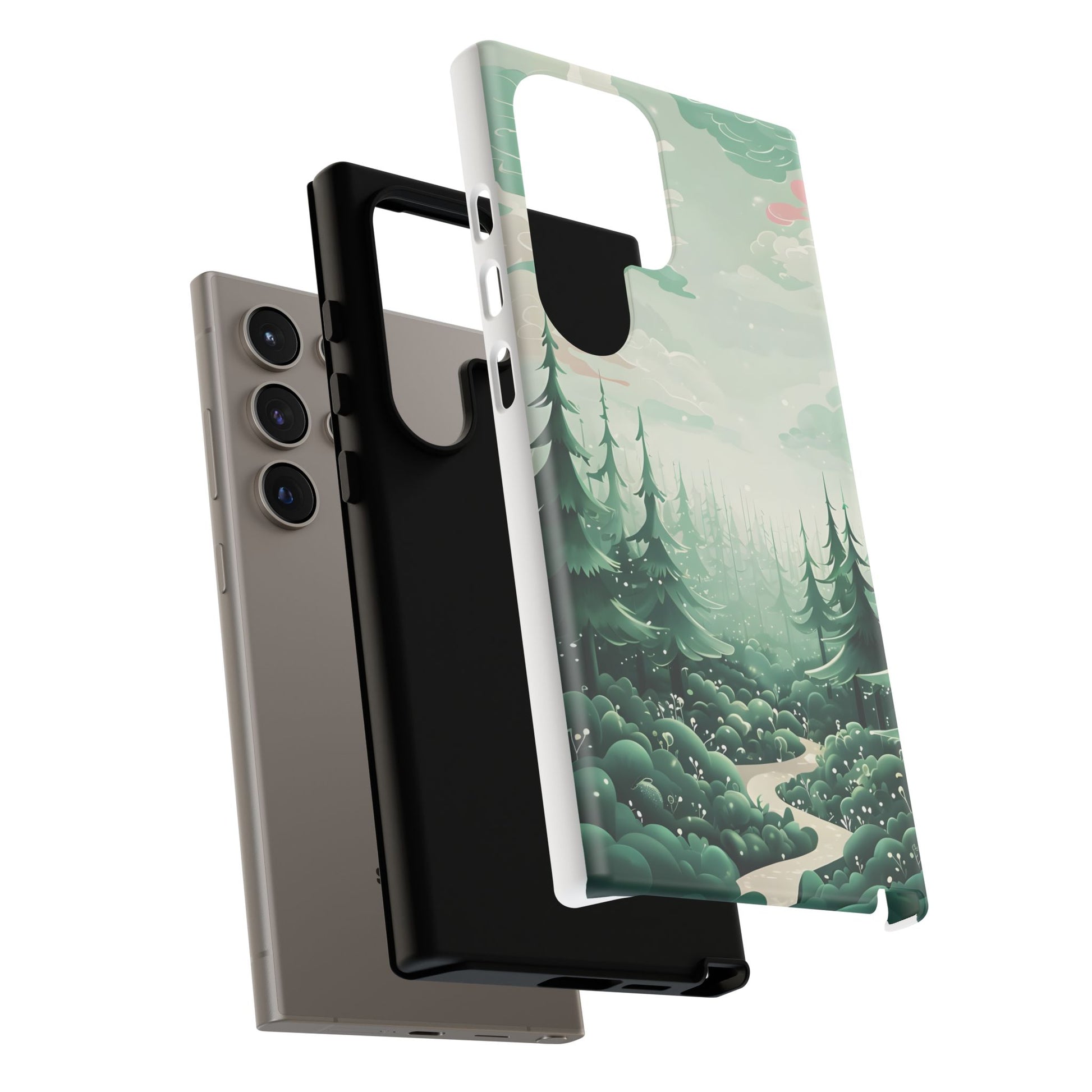 Phone Case, Tough Cover, Whimsical Enchanted Forest, Protective Phone Accessories, Forest Theme Phone Skin