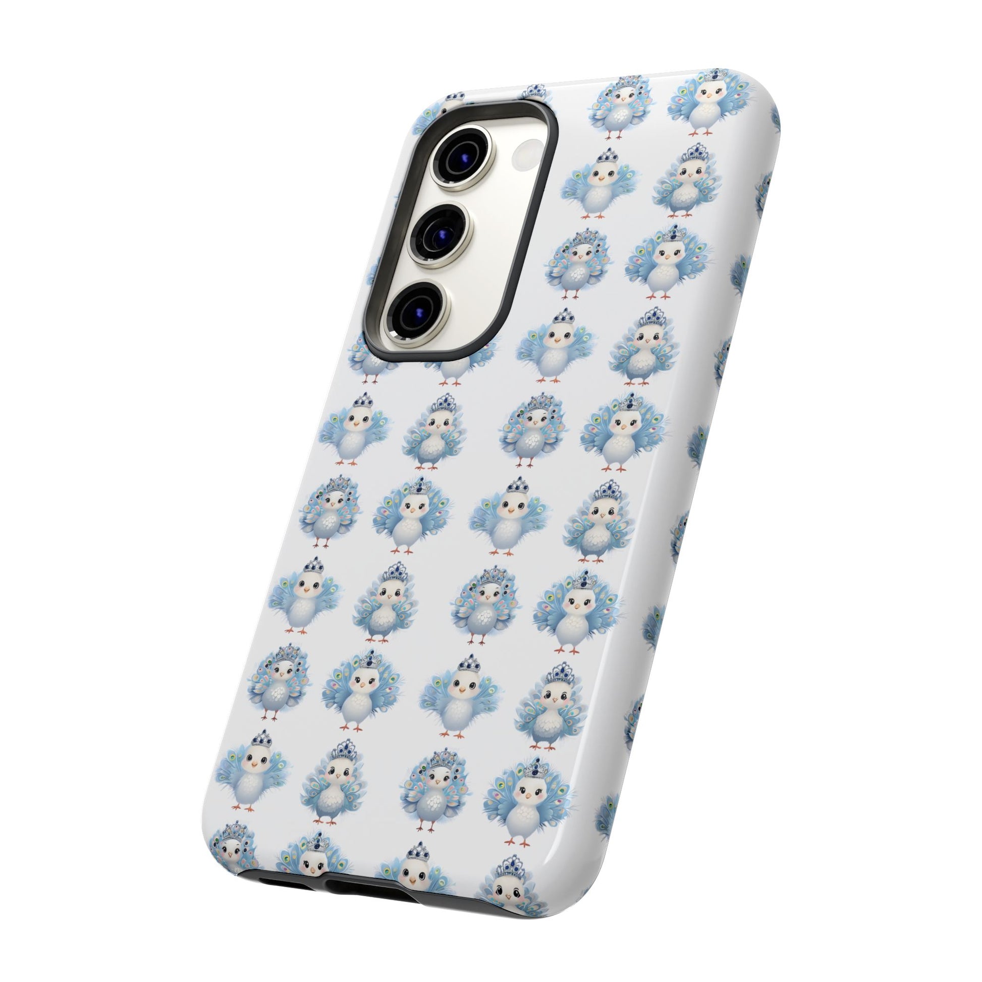 Tough Cases, Peacock Phone Covers, Animal Lover Gift, Cute Bird Accessories, Tiara Design, Protective Shell