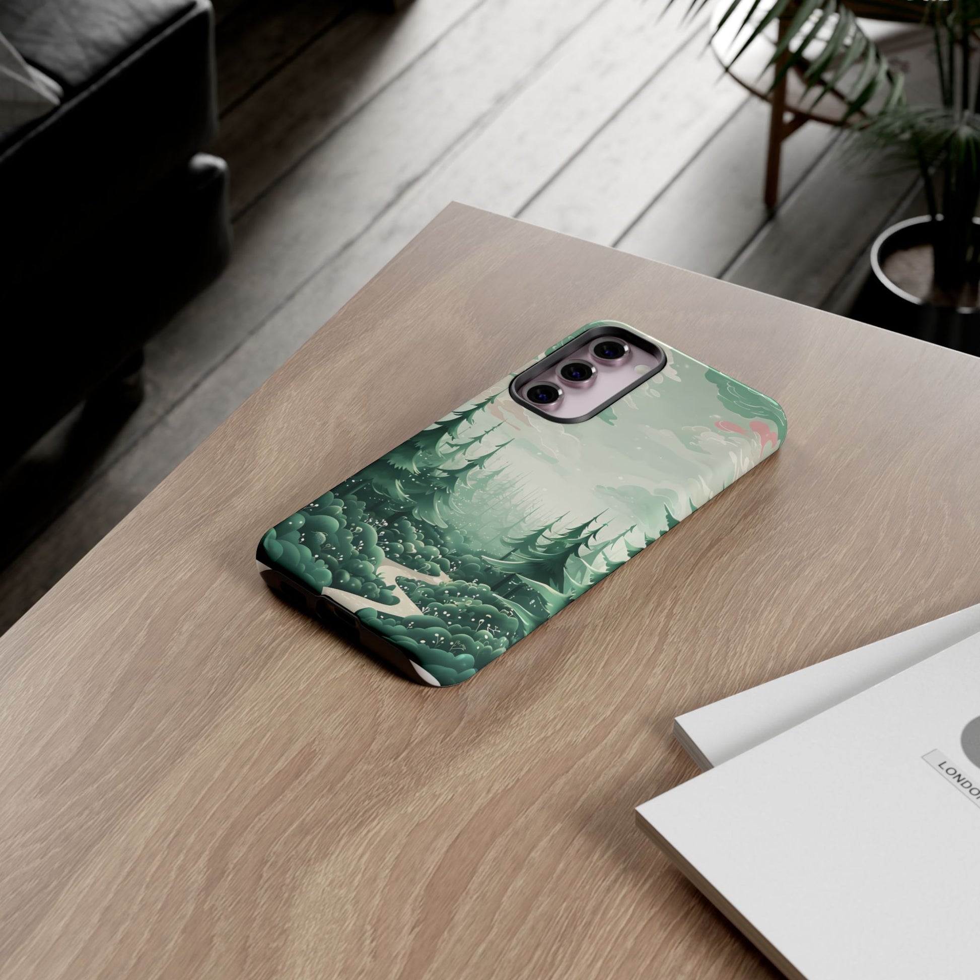 Phone Case, Tough Cover, Whimsical Enchanted Forest, Protective Phone Accessories, Forest Theme Phone Skin