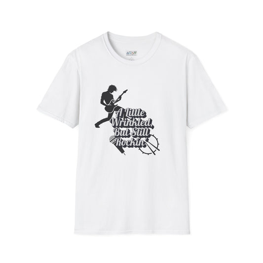 Rockin' Wrinkles T-Shirt for Music Lovers, Music Tees, Gift for Musicians, Casual Wear, Concert Wear, Vintage Style