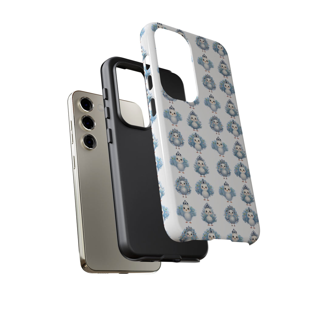Tough Cases, Peacock Phone Covers, Animal Lover Gift, Cute Bird Accessories, Tiara Design, Protective Shell