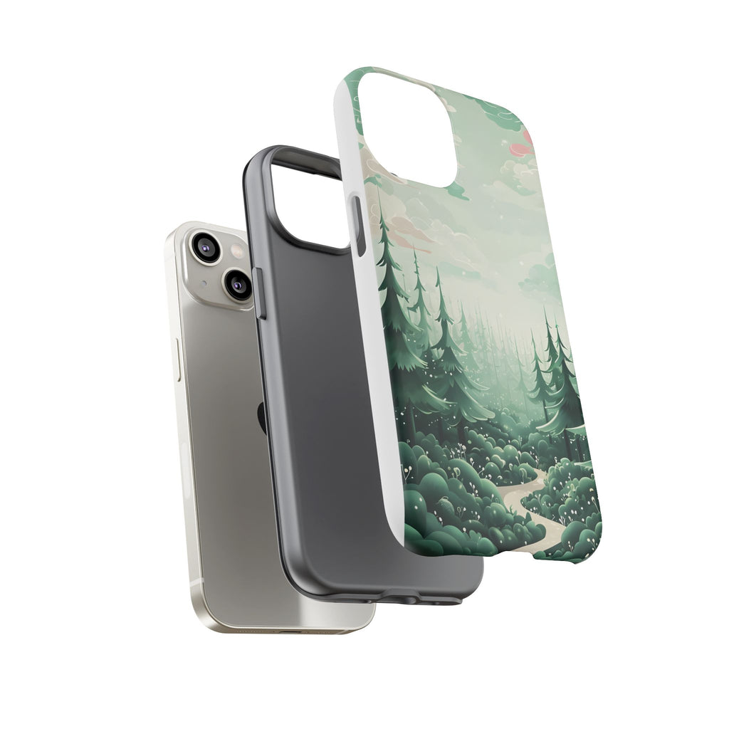 Phone Case, Tough Cover, Whimsical Enchanted Forest, Protective Phone Accessories, Forest Theme Phone Skin