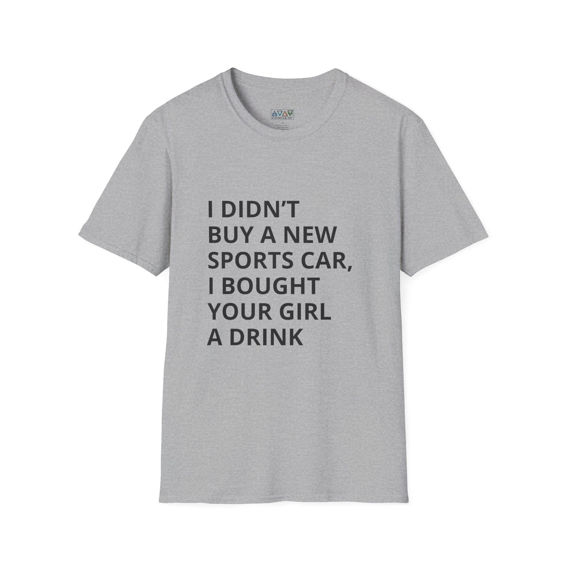 Funny Mid-Life Statement T-Shirt - With Quirky Drink Phrase for Humor Lovers, Perfect Gift for Friends, Casual Wear, Birthdays, Parties
