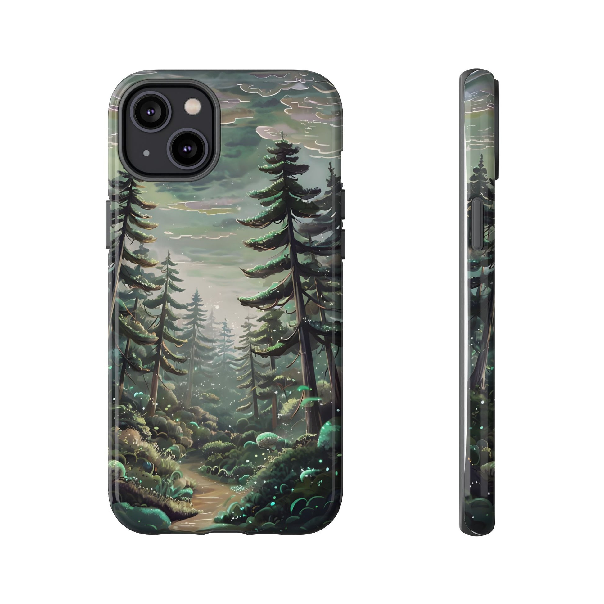 Phone Case, Whimsical Anime Forest Illustration Brimming With Enchantment, Tough Protective Cover, Unique Gift, Trendy