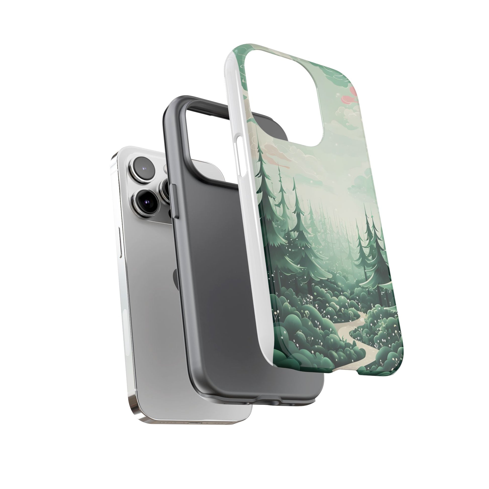 Phone Case, Tough Cover, Whimsical Enchanted Forest, Protective Phone Accessories, Forest Theme Phone Skin