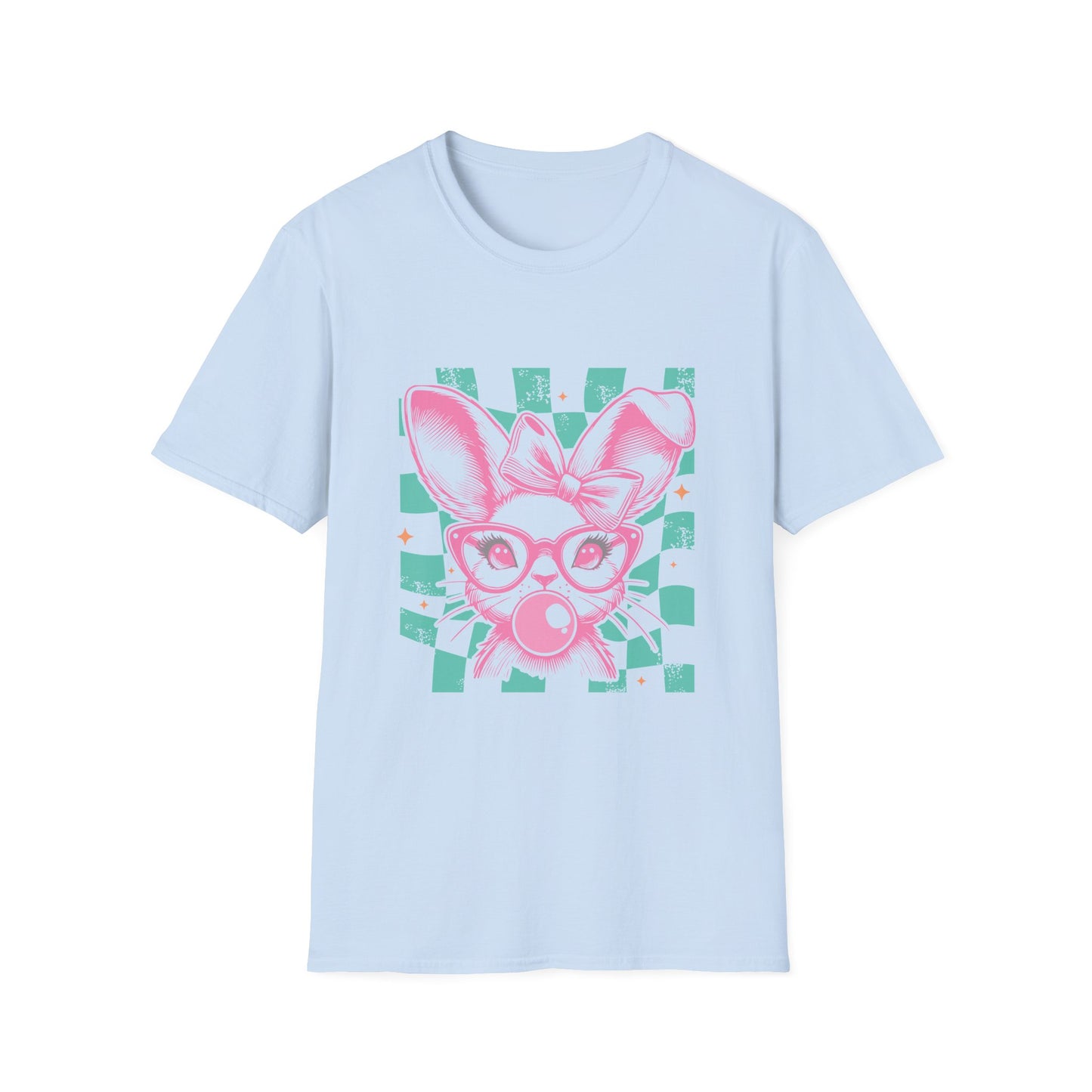 Cute Bunny Graphic T-Shirt, Easter Gift, Spring Fashion, Animal Lover Tee, Fun Casual Wear, Unisex Softstyle Top