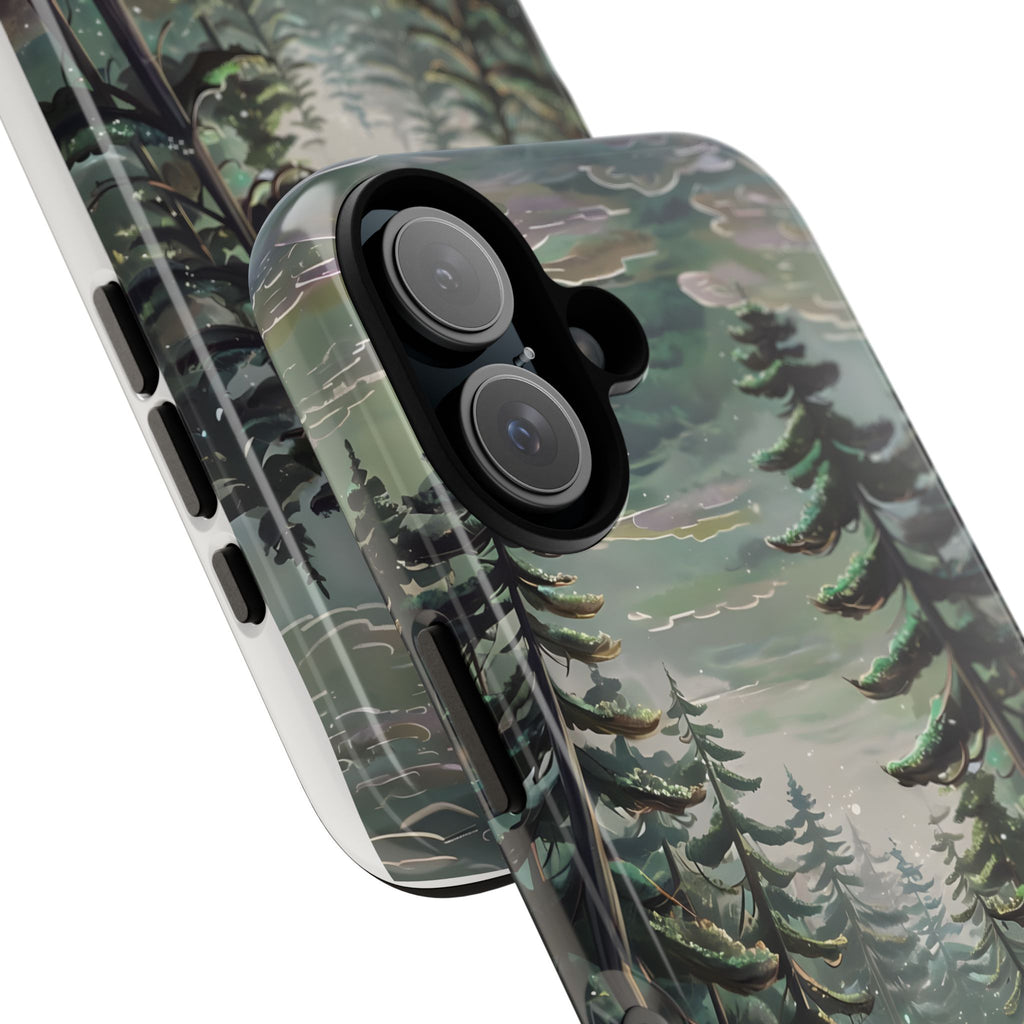 Phone Case, Whimsical Anime Forest Illustration Brimming With Enchantment, Tough Protective Cover, Unique Gift, Trendy